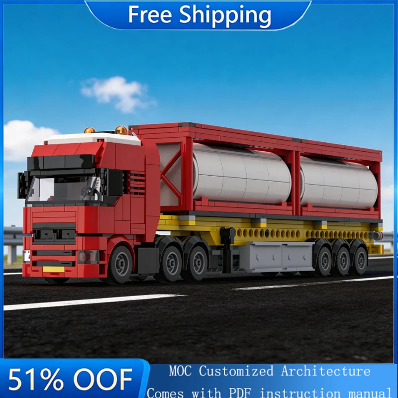 686 PCS Mini Semi Truck With Tank Model Building Block Children Educational Assembly Boy Girl Toy Birthday Creative Display Gift
686 PCS Mini Semi Truck With Tank Model Building Block Children Educational Assembly Boy Girl Toy Birthday Creative Display Gift
