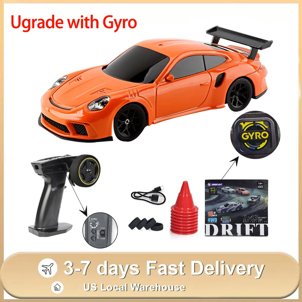 1/43 Upgrade RC Car Drift Mini Racing Cars with Gyro 2.4G Remote Control Drifting 4WD Off-road Vehicle Model Toys US shipping
1/43 Upgrade RC Car Drift Mini Racing Cars with Gyro 2.4G Remote Control Drifting 4WD Off-road Vehicle Model Toys US shipping