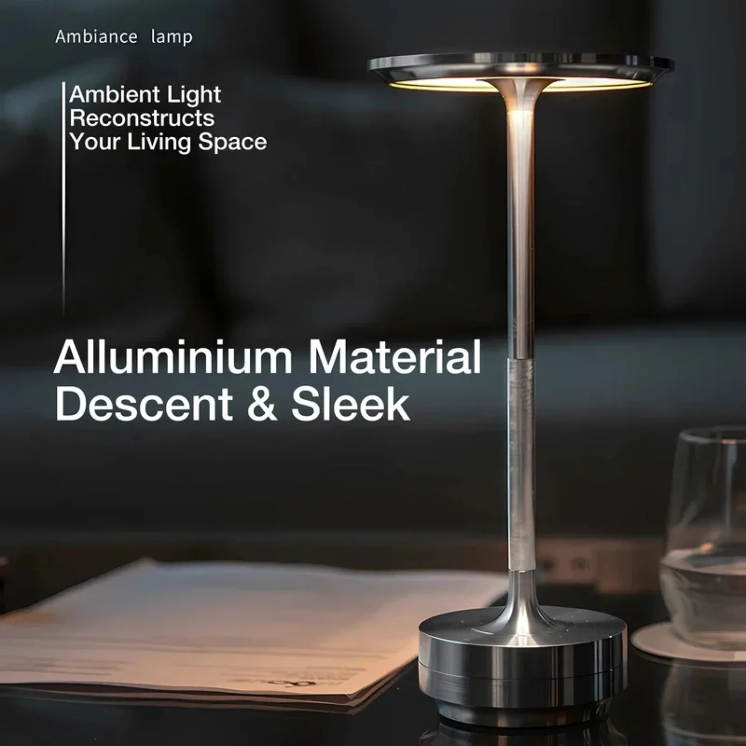 Rechargeable Table Lamp Sensor Desktop Night Light Wireless Reading Lamp Restaurant Hotel Bedroom Decor Light
Rechargeable Table Lamp Sensor Desktop Night Light Wireless Reading Lamp Restaurant Hotel Bedroom Decor Light
