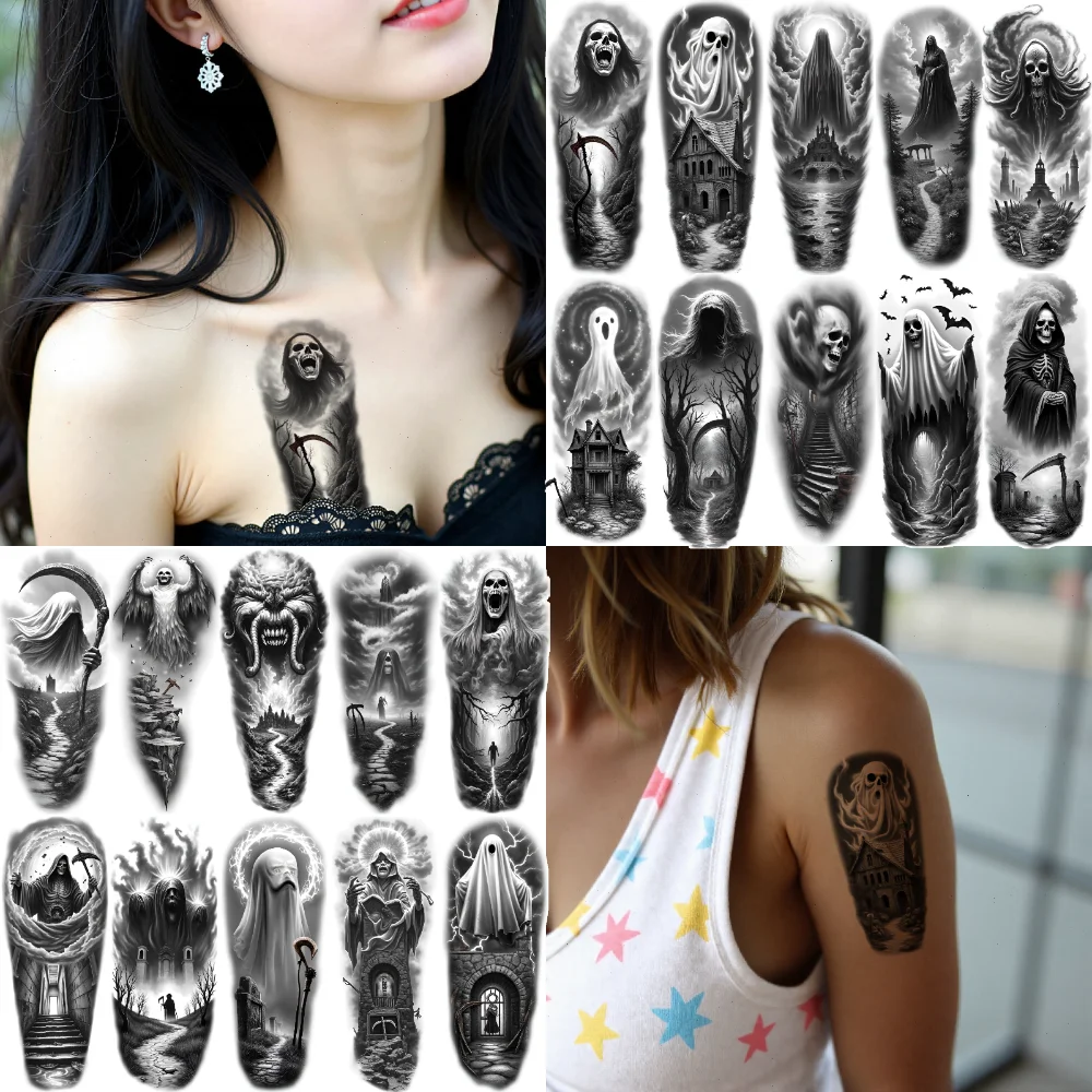 12 шт., временные татуировки, готические татуировки, реалистичные временные татуировки, татуировки призраков, водонепроницаемые, долговечные, наклейки на тело для оружия 
12 шт., временные татуировки, готические татуировки, реалистичные временные татуировки, татуировки призраков, водонепроницаемые, долговечные, наклейки на тело для оружия
