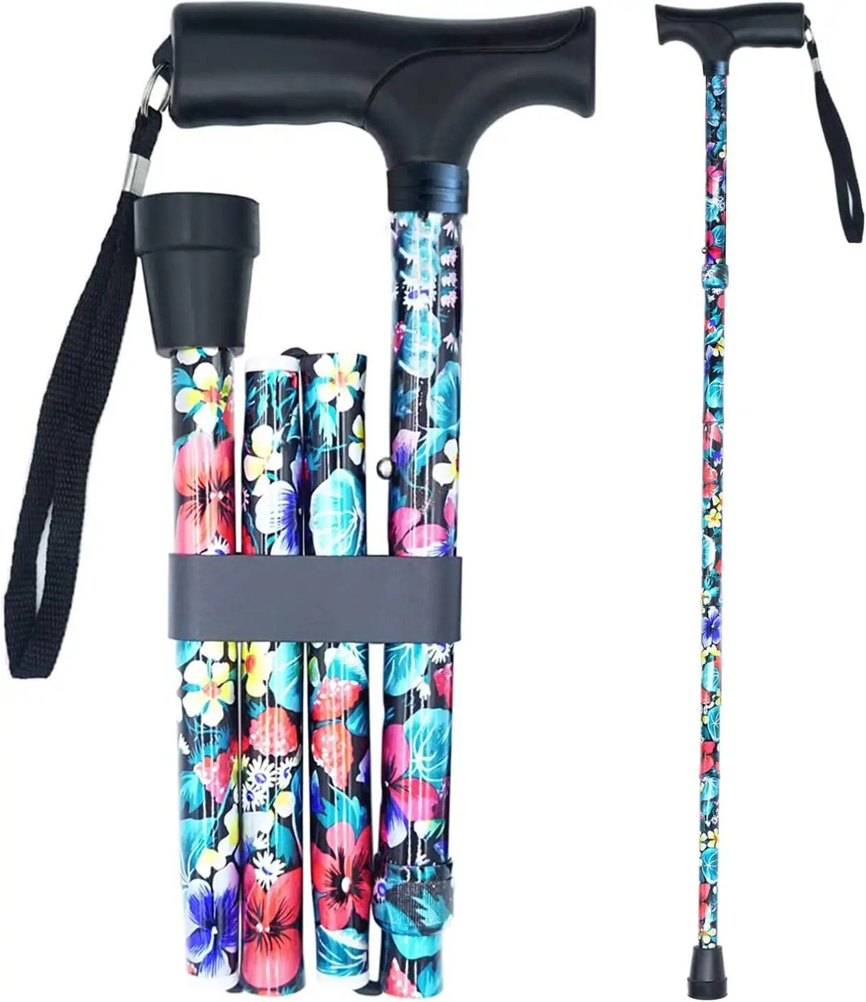 Folding Walking Cane, Adjustable Cane for Men Women, Lightweight Aluminum Cane, Supports 250 lbs
Folding Walking Cane, Adjustable Cane for Men Women, Lightweight Aluminum Cane, Supports 250 lbs