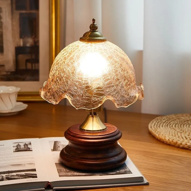French retro desk lamp bedroom bedside medieval glass living room study small desk lamp American light luxury bedside lamp
French retro desk lamp bedroom bedside medieval glass living room study small desk lamp American light luxury bedside lamp