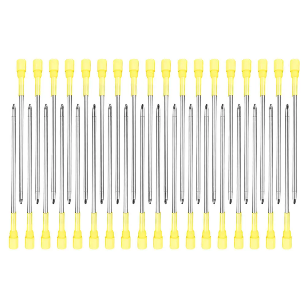 50Pcs Metal Pen Refills Medium Ballpoint Black Ink Replacement Refills for Office School Everyday Writing Retractable Twist
50Pcs Metal Pen Refills Medium Ballpoint Black Ink Replacement Refills for Office School Everyday Writing Retractable Twist
