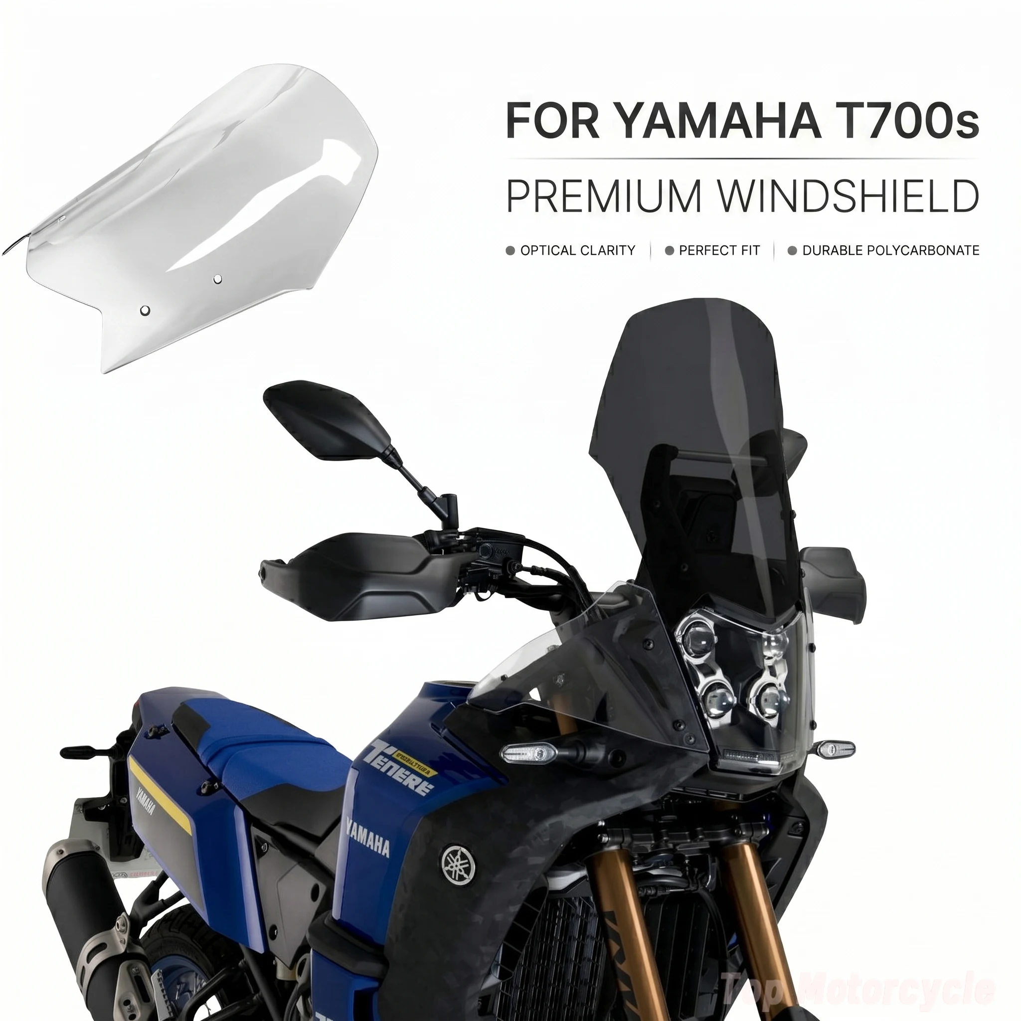 For Yamaha Tenere 700 Windshield Replacement Heighten Windscreen for Yamaha Tenere 700 2019 2020 2021 2022 2023 2024
For Yamaha Tenere 700 Windshield Replacement Heighten Windscreen for Yamaha Tenere 700 2019 2020 2021 2022 2023 2024