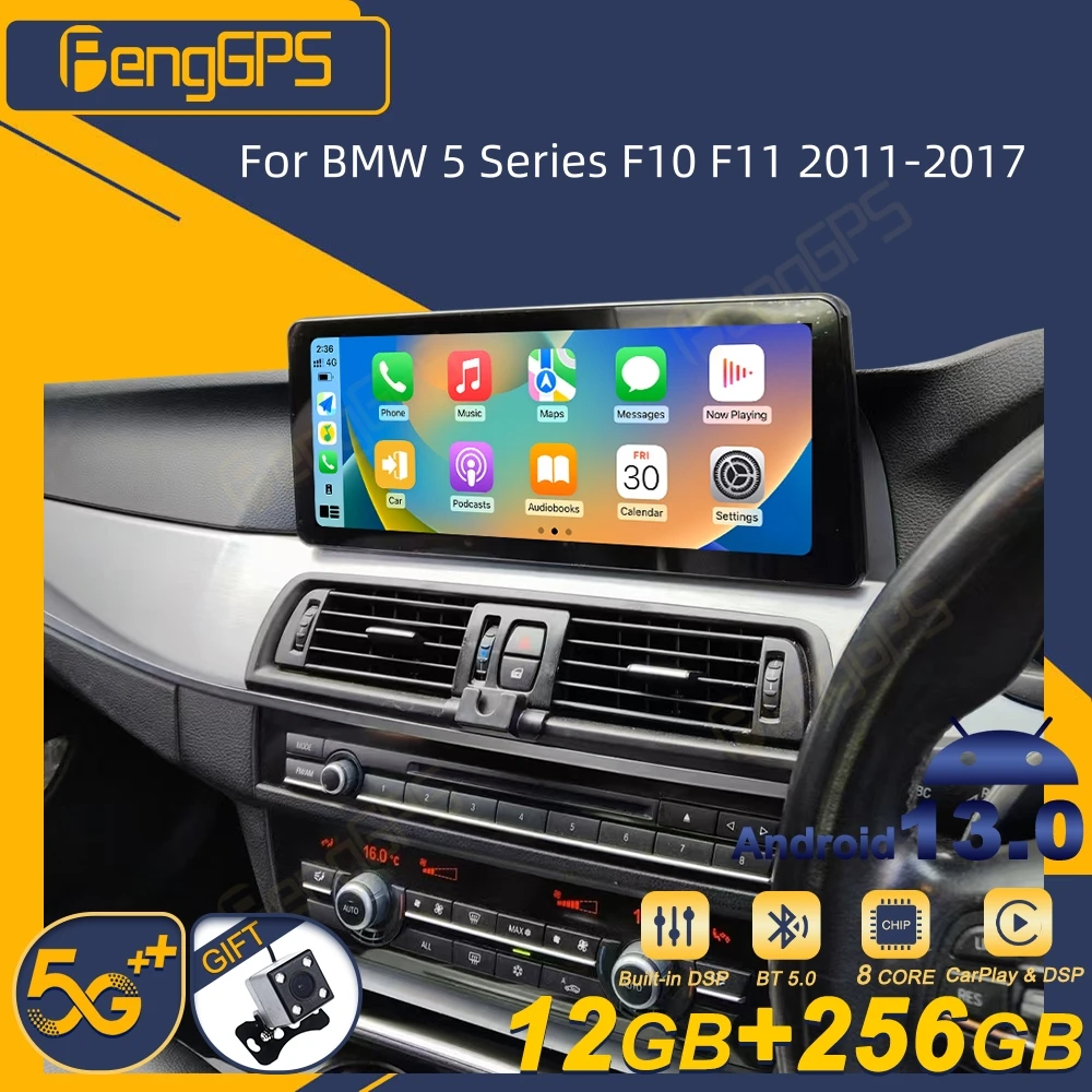 For BMW 5 Series F10 F11 2011-2017 Car Radio Wireless Carplay Android Auto Intelligent System Multimedia Player Stereo GPS Navi
For BMW 5 Series F10 F11 2011-2017 Car Radio Wireless Carplay Android Auto Intelligent System Multimedia Player Stereo GPS Navi