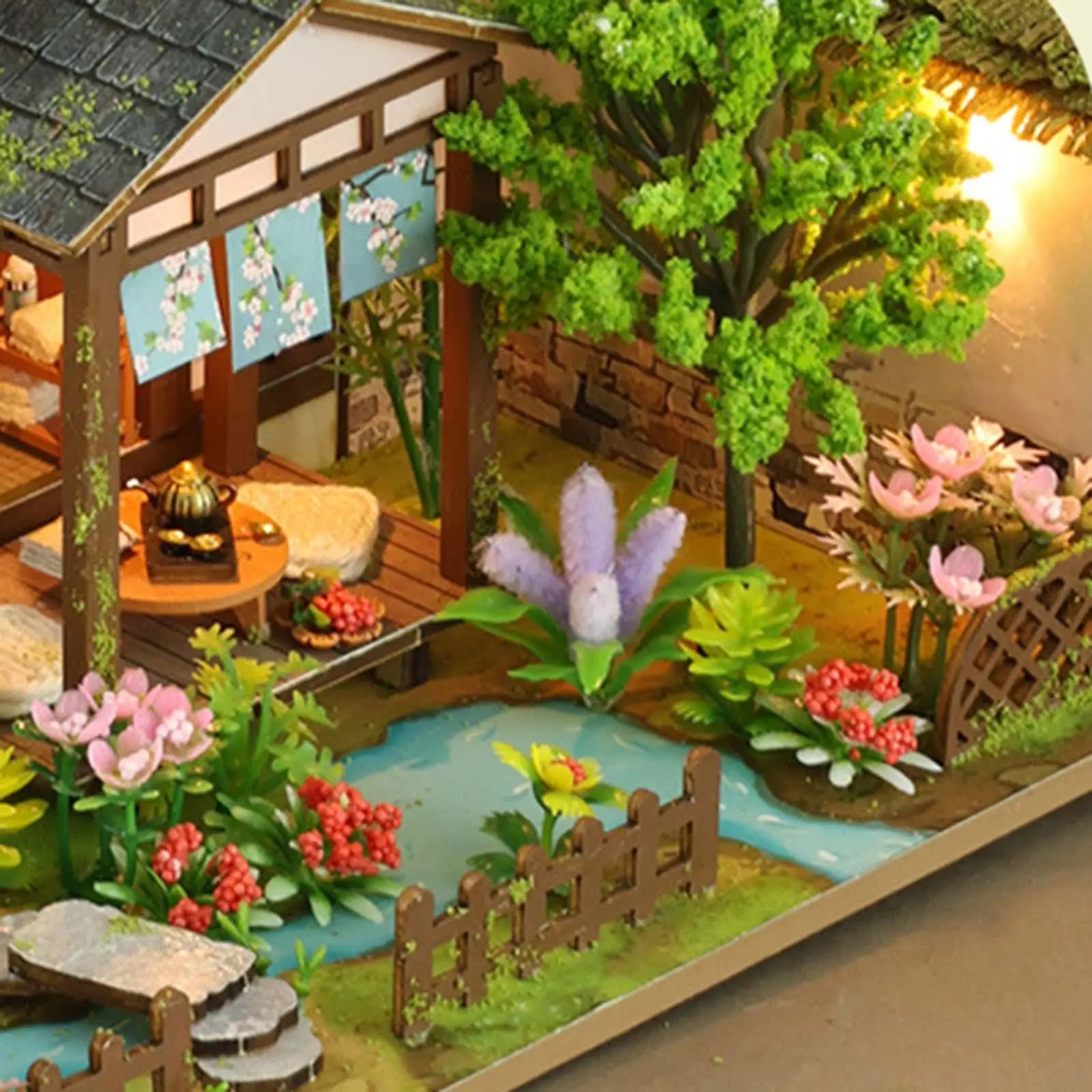 DIY Wooden Miniature Dollhouse Handmade Doll House with Dust Cover Creative with
DIY Wooden Miniature Dollhouse Handmade Doll House with Dust Cover Creative with