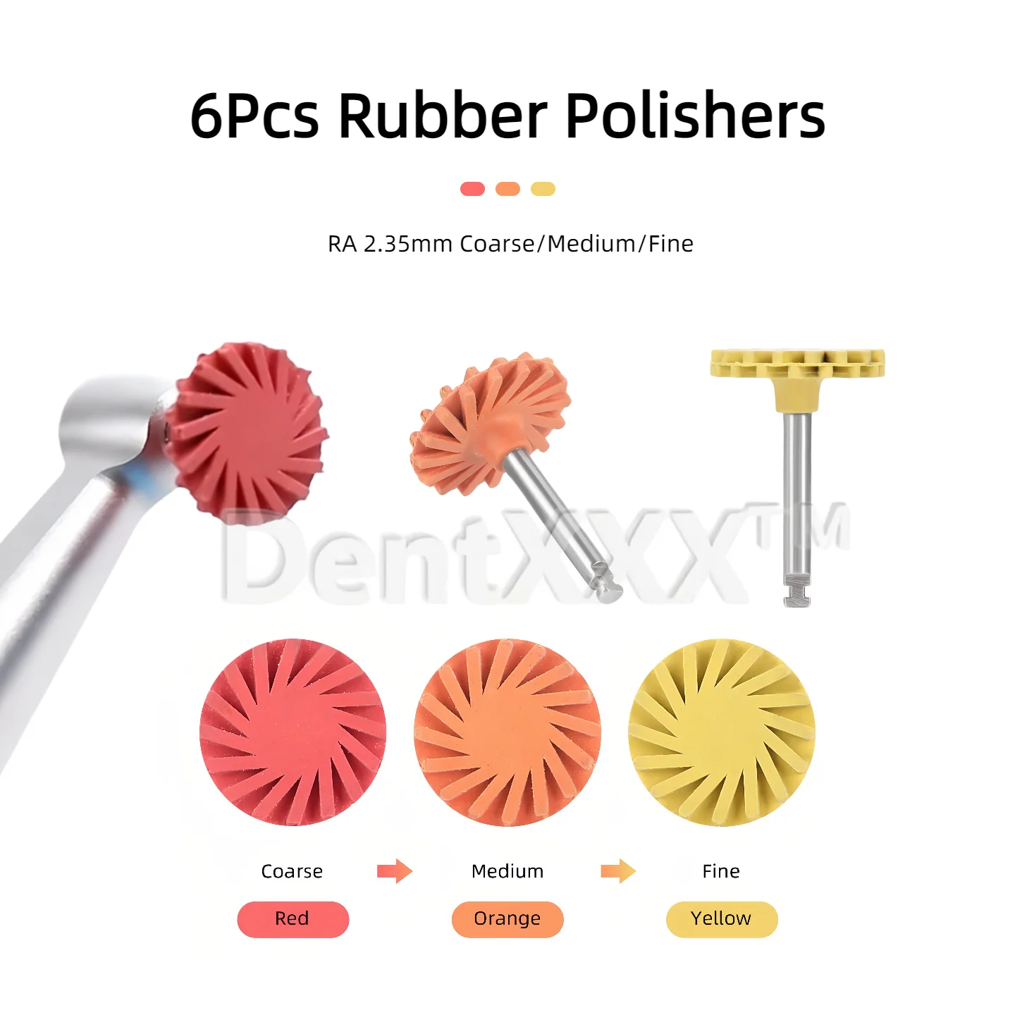 6Pcs/Box Rubber Polishing Wheel 2.35mm Polisher Grinding Polishing Heads
6Pcs/Box Rubber Polishing Wheel 2.35mm Polisher Grinding Polishing Heads