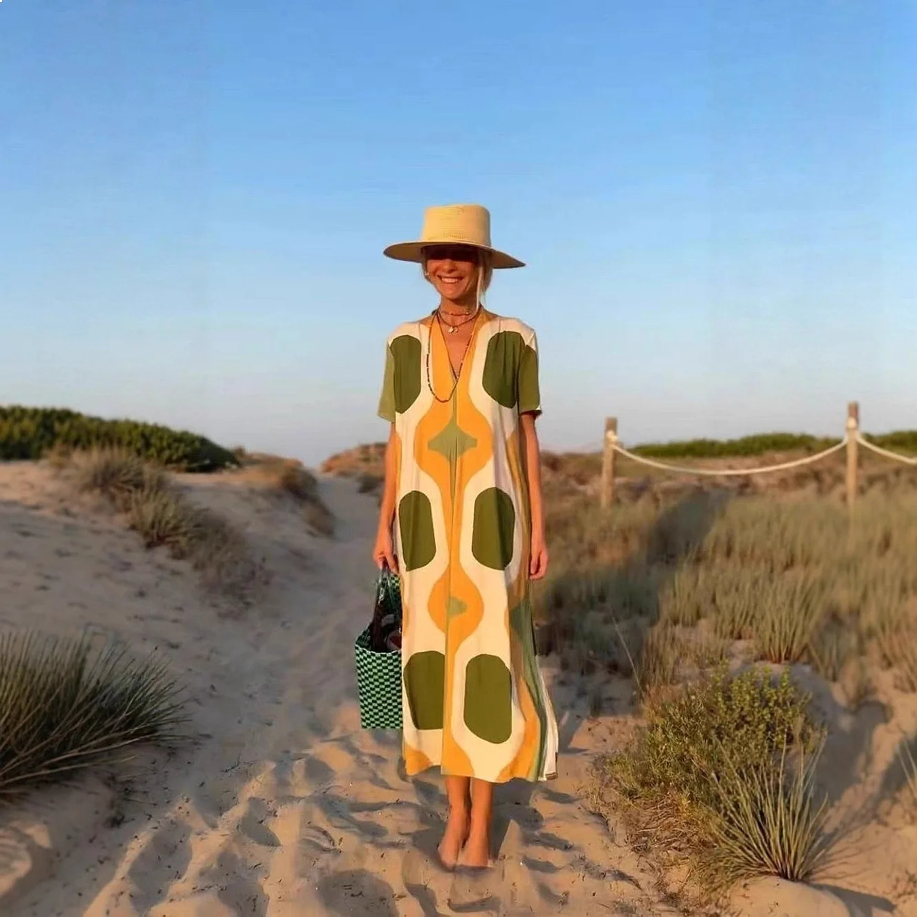 Summer Printed Split Short Sleeve Maxi Dress Dresses Casual Vacation Flowy A Line Swing Dress
Summer Printed Split Short Sleeve Maxi Dress Dresses Casual Vacation Flowy A Line Swing Dress