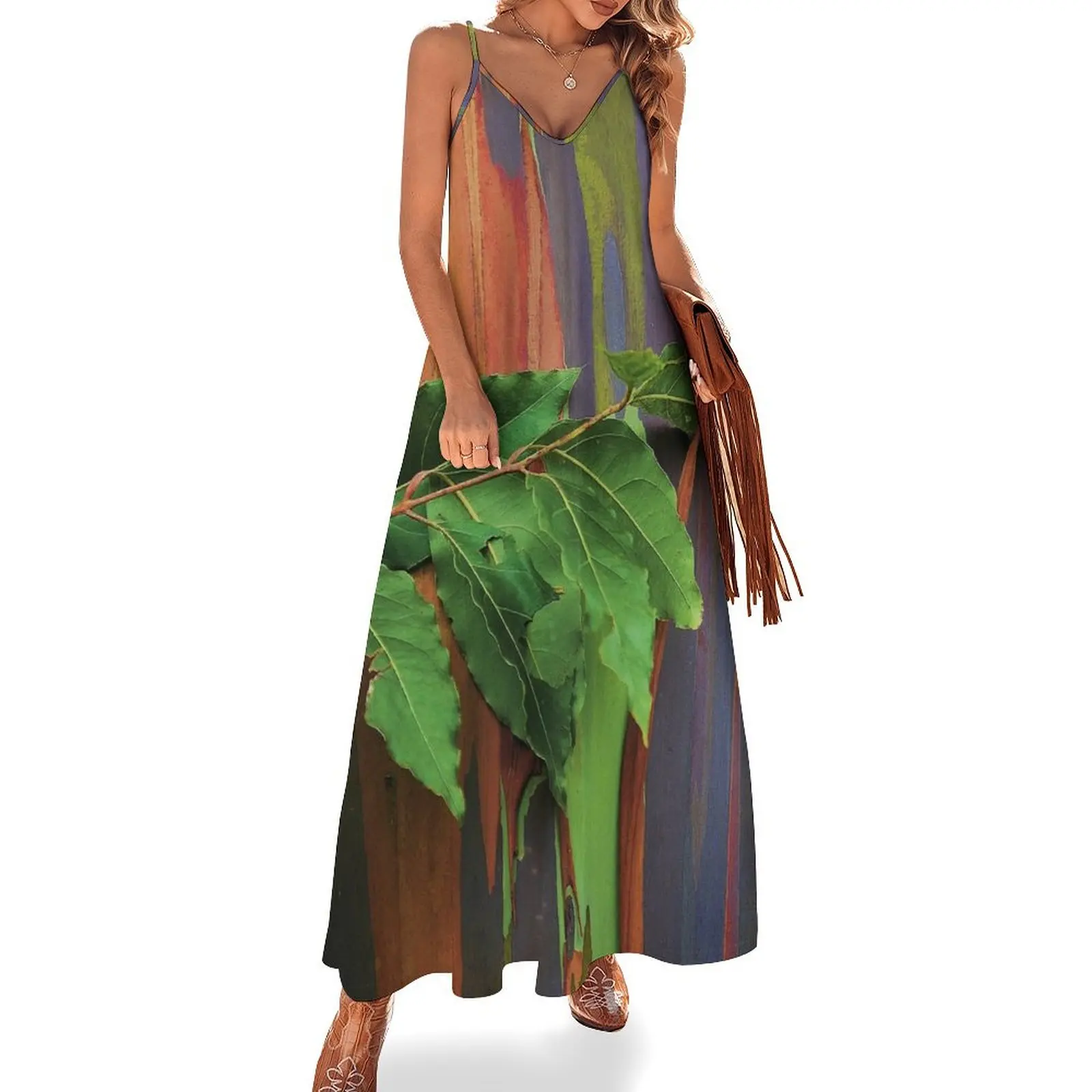 Tropical Island Rainbow Spectacular Eucalyptus Tree Bark Close-Up Sleeveless Dress summer dress african dresses for woman
Tropical Island Rainbow Spectacular Eucalyptus Tree Bark Close-Up Sleeveless Dress summer dress african dresses for woman