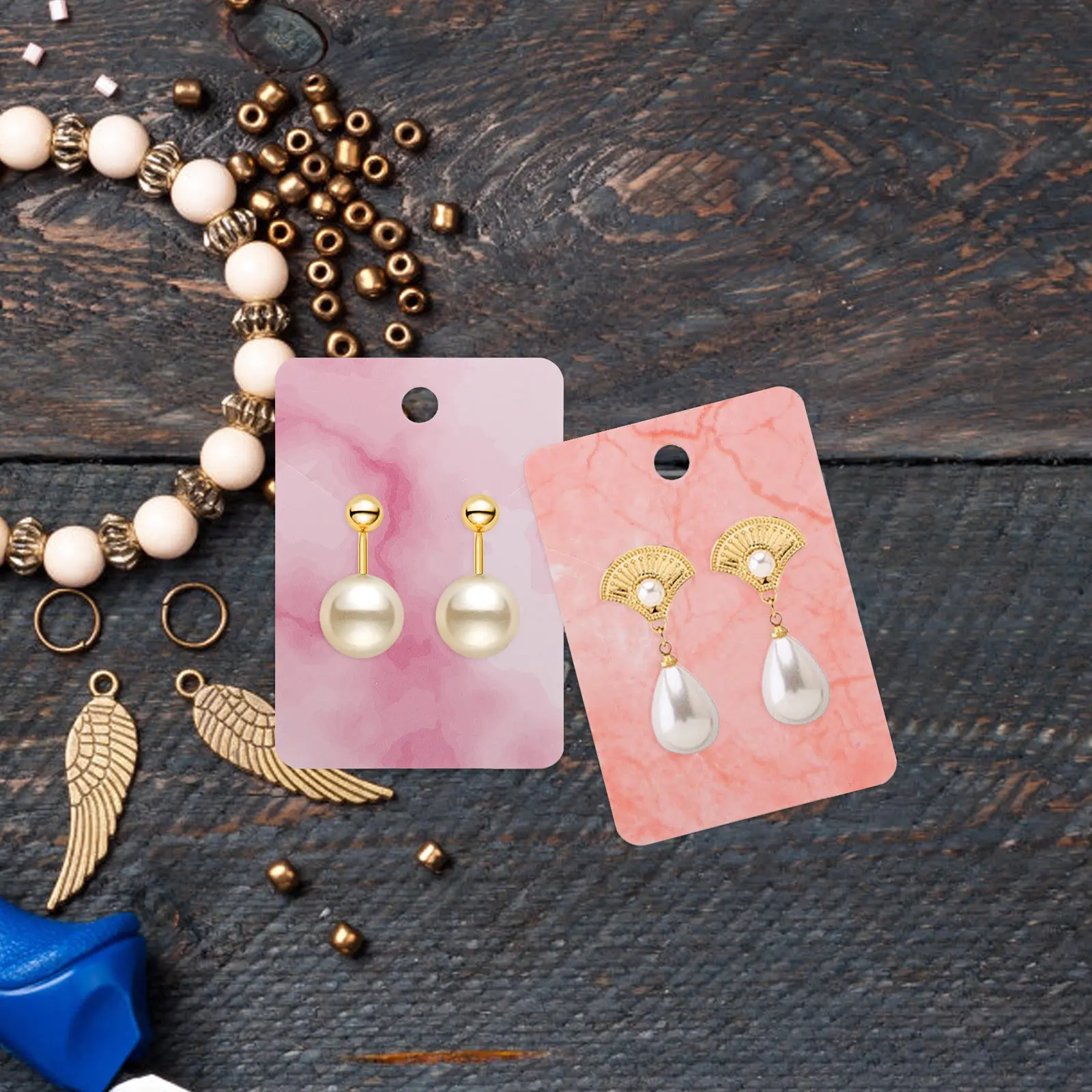 Набор из 1 комплекта бумажных карточек для демонстрации ювелирных изделий, изящных серег, с пакетами для хранения и декоративного использования
Набор из 1 комплекта бумажных карточек для демонстрации ювелирных изделий, изящных серег, с пакетами для хранения и декоративного использования