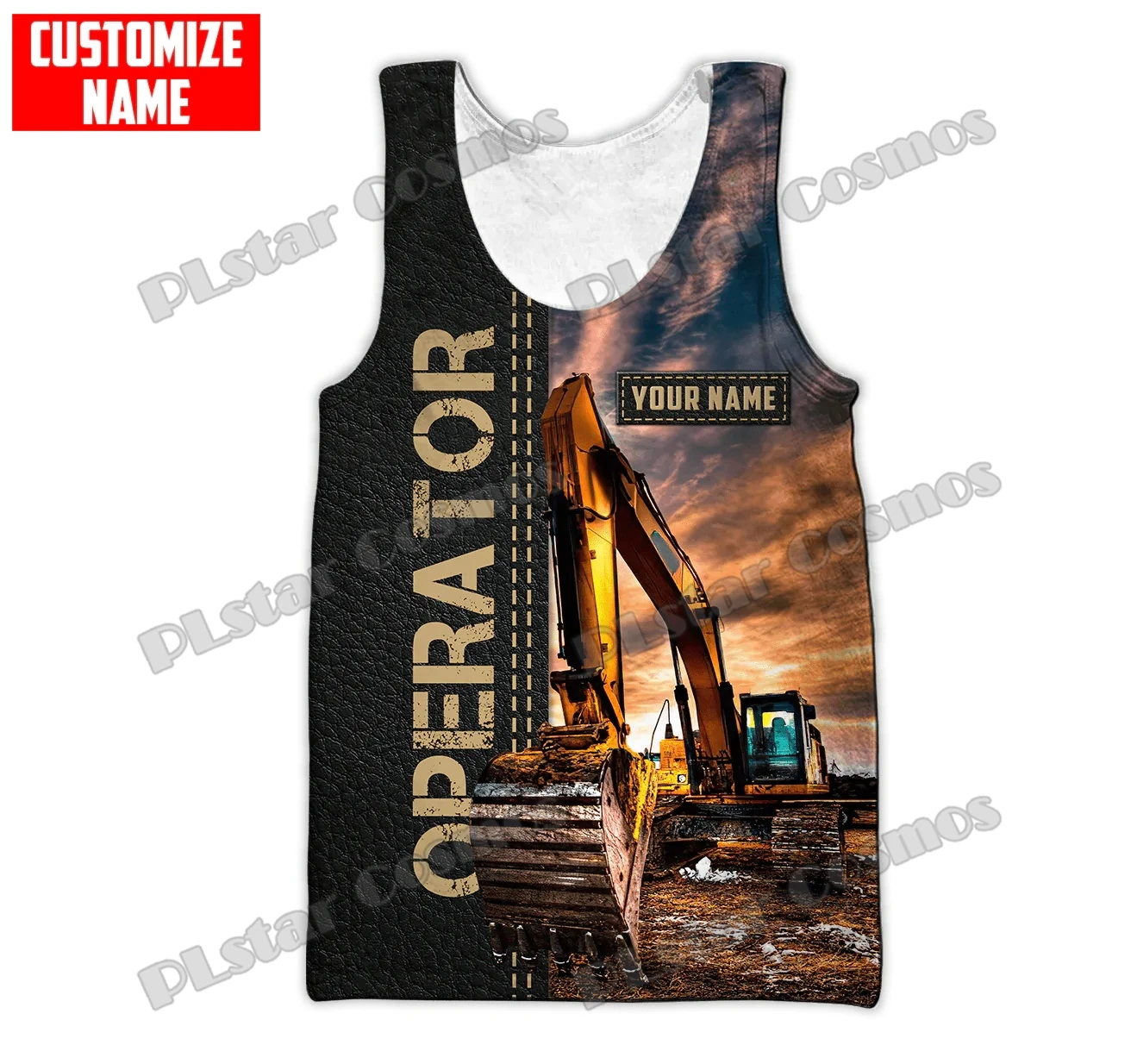 PLstar Cosmos Customized Name Excavator Operator 3D Printed Men's Fashion Vest Summer Unisex Harajuku Casual Tank tops BXD40
PLstar Cosmos Customized Name Excavator Operator 3D Printed Men's Fashion Vest Summer Unisex Harajuku Casual Tank tops BXD40