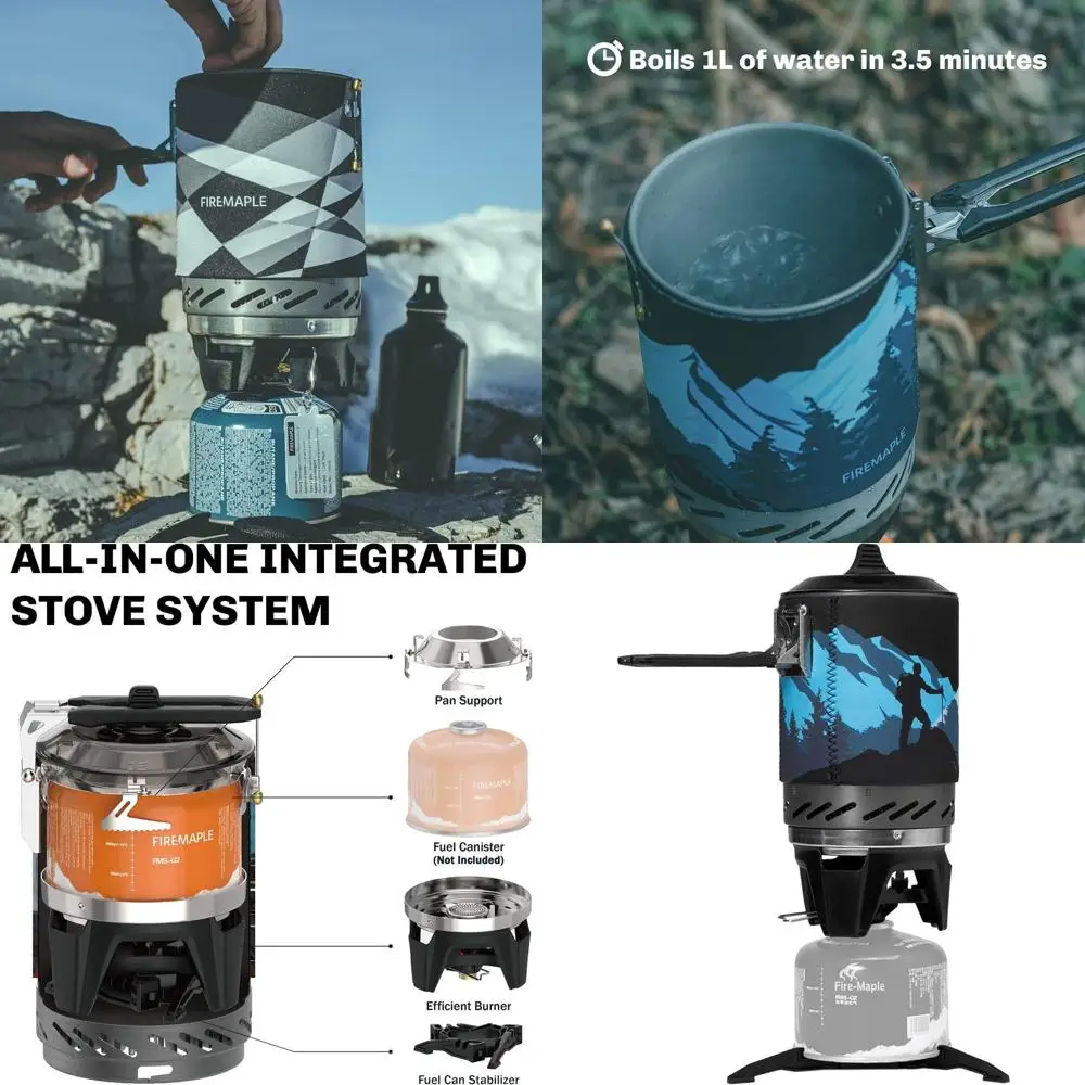 Portable Propane Camping Stove System with Pot and Jet Burner for Outdoor Adventures
Portable Propane Camping Stove System with Pot and Jet Burner for Outdoor Adventures