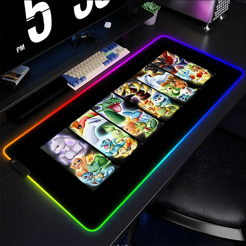 RGB Rubber Mouse Pad P-Pokemon HD Print gaming accessories computer keyboard gamer Designed specifically Backlight LED mousepad
RGB Rubber Mouse Pad P-Pokemon HD Print gaming accessories computer keyboard gamer Designed specifically Backlight LED mousepad