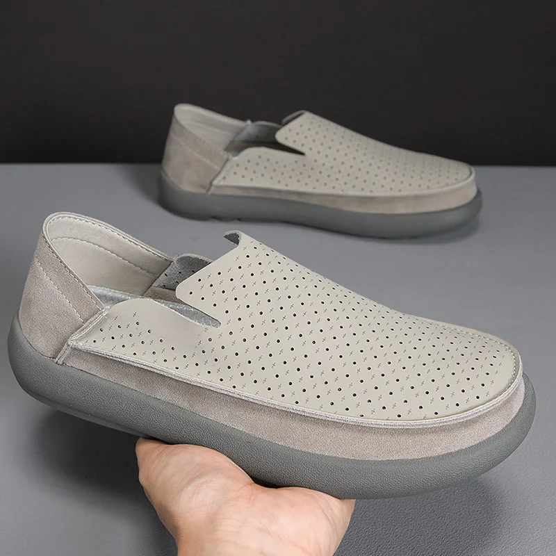 Men's Breathable perforated casual shoes summer lightweight soft sole non slip outdoor walking shoes fashion comfort tide shoes
Men's Breathable perforated casual shoes summer lightweight soft sole non slip outdoor walking shoes fashion comfort tide shoes