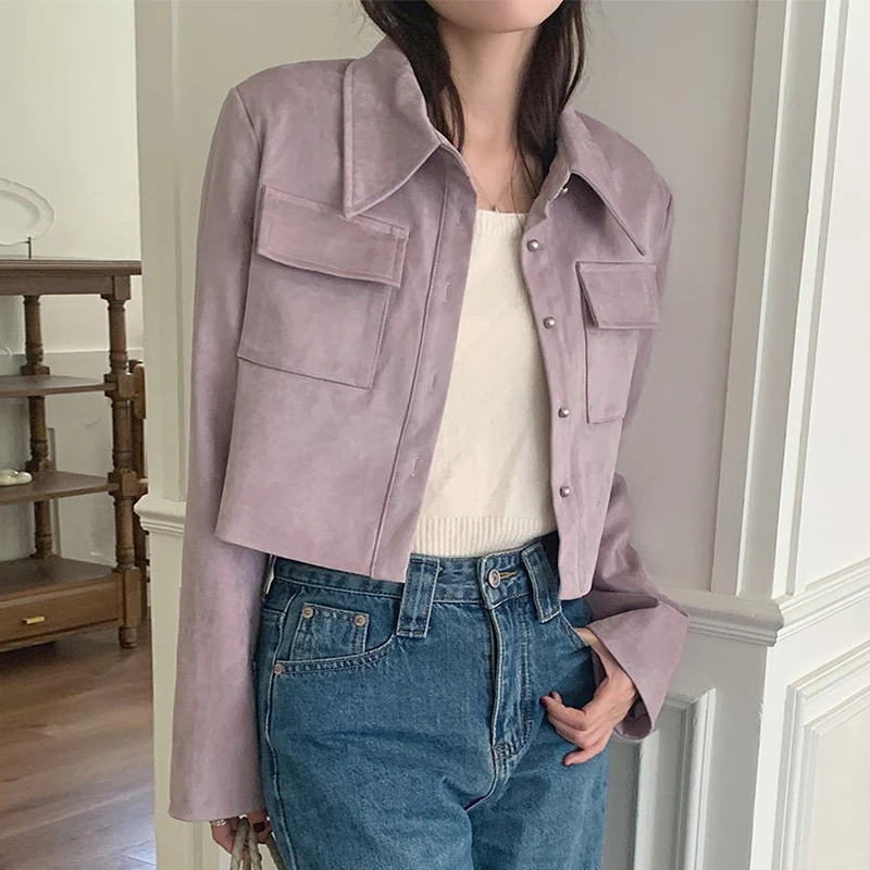 Women Autumn Classic Retro Turn Collar Single Breasted Loose Versatile Long Sleeved Short Deer Fleece Jacket Coat
Women Autumn Classic Retro Turn Collar Single Breasted Loose Versatile Long Sleeved Short Deer Fleece Jacket Coat