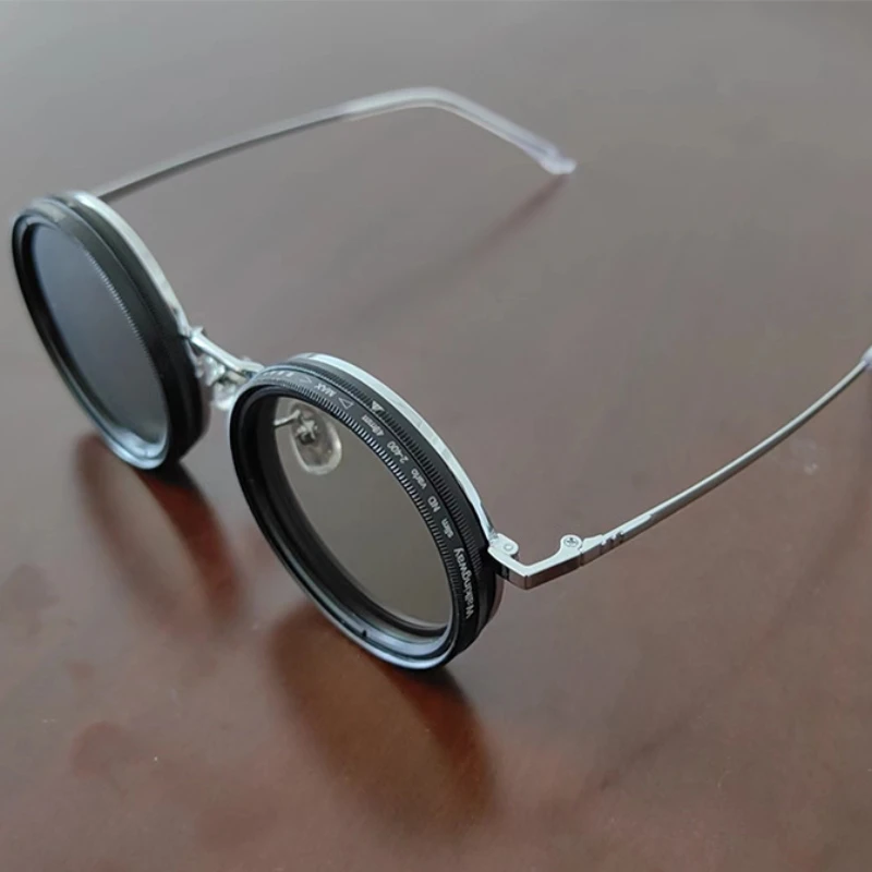 New Adjustable 1-9 Sunglasses Punk Polarized Sun Glasses Men Women Round ND Filter Lenses Retro Fishing Eyeglasses Shades
New Adjustable 1-9 Sunglasses Punk Polarized Sun Glasses Men Women Round ND Filter Lenses Retro Fishing Eyeglasses Shades