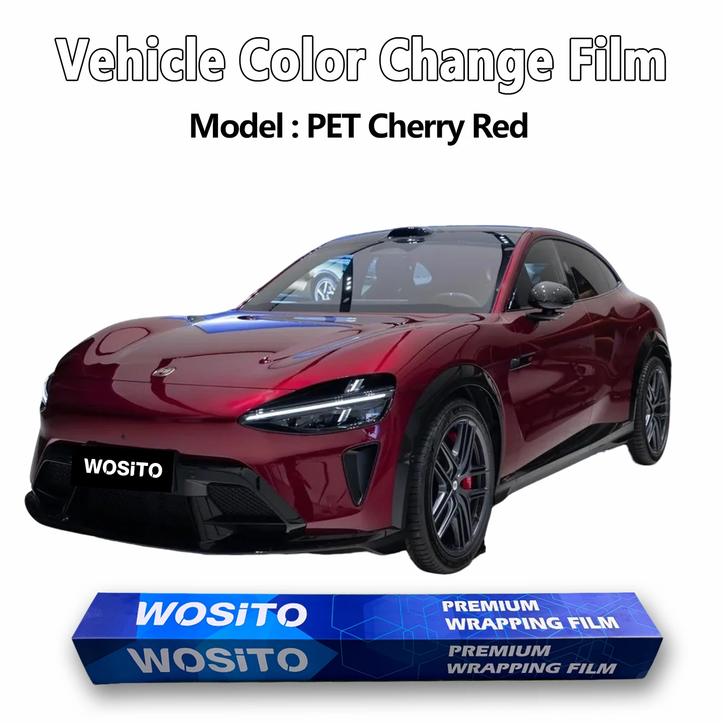 car wrap vinyl PET Gloss Cherry Red Metallic 1.52m×17m Full Car Wrap Factory Direct Supply Bubble Free Waterproof
car wrap vinyl PET Gloss Cherry Red Metallic 1.52m×17m Full Car Wrap Factory Direct Supply Bubble Free Waterproof