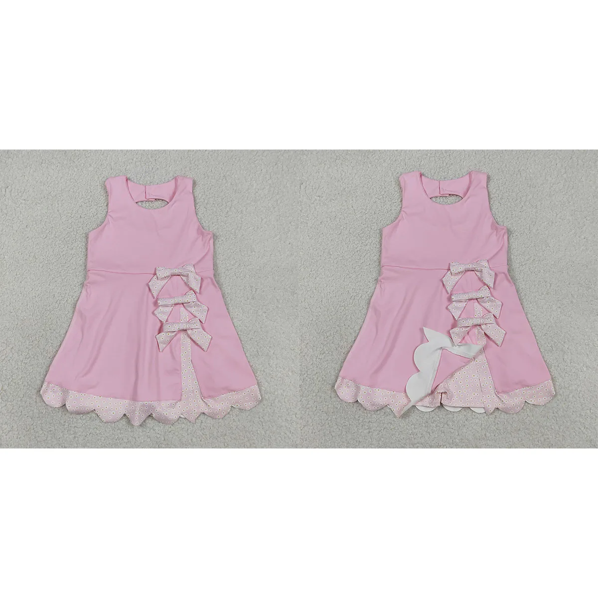 Kids Comfy Baby Girl Clothes Pink Sleeveless Bows Yoga Ruffle Shorts Scallop Knee Length Dresses Summer Children Infant Clothing
Kids Comfy Baby Girl Clothes Pink Sleeveless Bows Yoga Ruffle Shorts Scallop Knee Length Dresses Summer Children Infant Clothing