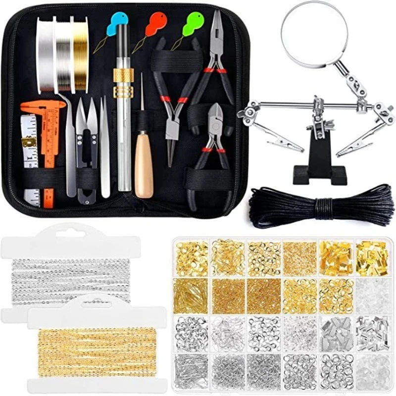 Jewelry tool set, jewelry making supplies kit, jewelry accessories repair tool
Jewelry tool set, jewelry making supplies kit, jewelry accessories repair tool