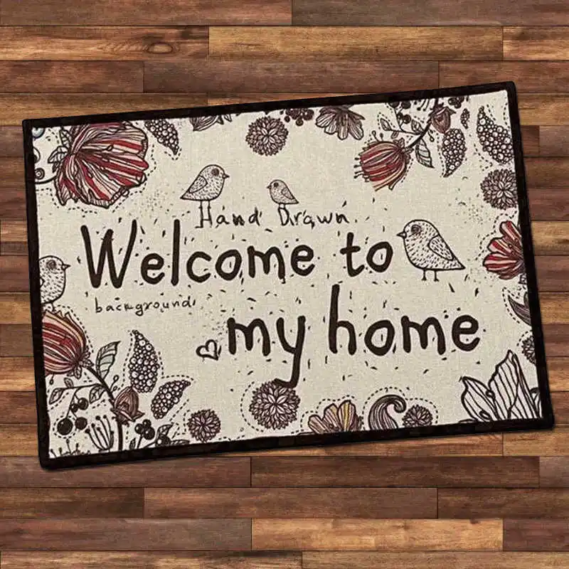 Welcome Door Mat Hallway Doormat Indoor 40x60cm Natural Cotton Linen Japan Style Anti-Slip Floor Carpet Rug Home Decoration
Welcome Door Mat Hallway Doormat Indoor 40x60cm Natural Cotton Linen Japan Style Anti-Slip Floor Carpet Rug Home Decoration