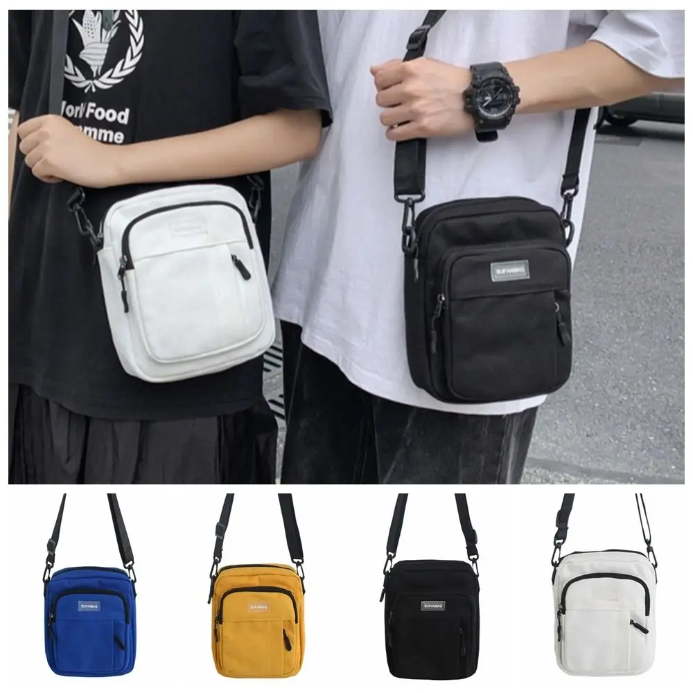 Nylon Men's Shoulder Bag Large Capacity Square Canvas Crossbody Bag Korean Style Adjustable Shoulder Sports Phone Bag Female
Nylon Men's Shoulder Bag Large Capacity Square Canvas Crossbody Bag Korean Style Adjustable Shoulder Sports Phone Bag Female