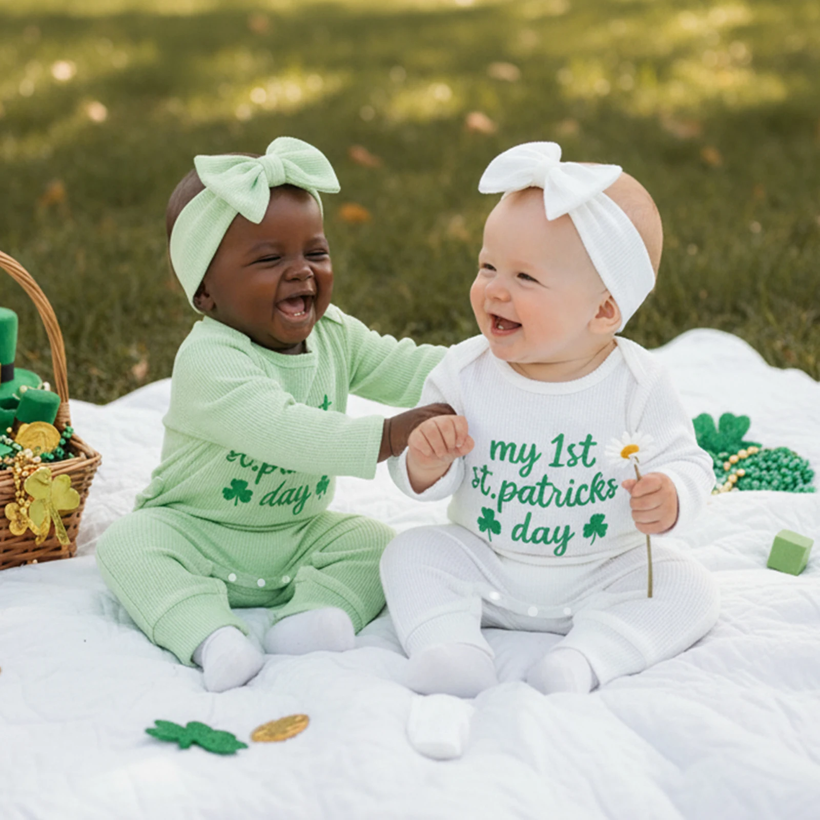 ViSgogo комбинезоны для маленьких девочек, одежда с клевером и вышивкой букв, с длинными рукавами и круглым вырезом, боди для младенцев, комбинезоны с повязкой на голову
ViSgogo комбинезоны для маленьких девочек, одежда с клевером и вышивкой букв, с длинными рукавами и круглым вырезом, боди для младенцев, комбинезоны с повязкой на голову