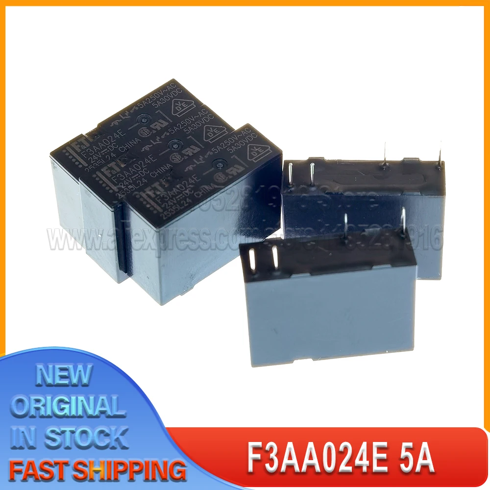 5 ~ 50 шт./лот F3AA024E 5A 24 В постоянного тока DIP4PIN 100% новый оригинальный точечный запас
5 ~ 50 шт./лот F3AA024E 5A 24 В постоянного тока DIP4PIN 100% новый оригинальный точечный запас
