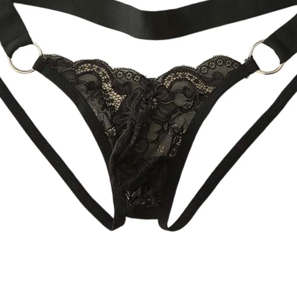 Low Waist Open Butt Men Sexy Underwear G-strings See Through Lace Pouch Breathable Lingerie Thongs Jockstrap
Low Waist Open Butt Men Sexy Underwear G-strings See Through Lace Pouch Breathable Lingerie Thongs Jockstrap