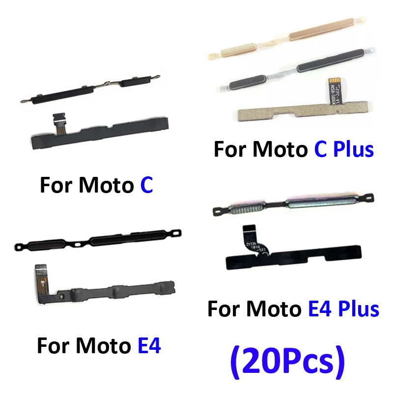 20Pcs Phone External Power Volume Button For Motolora Moto C E4 Plus New On Off Key Flex Cable
20Pcs Phone External Power Volume Button For Motolora Moto C E4 Plus New On Off Key Flex Cable