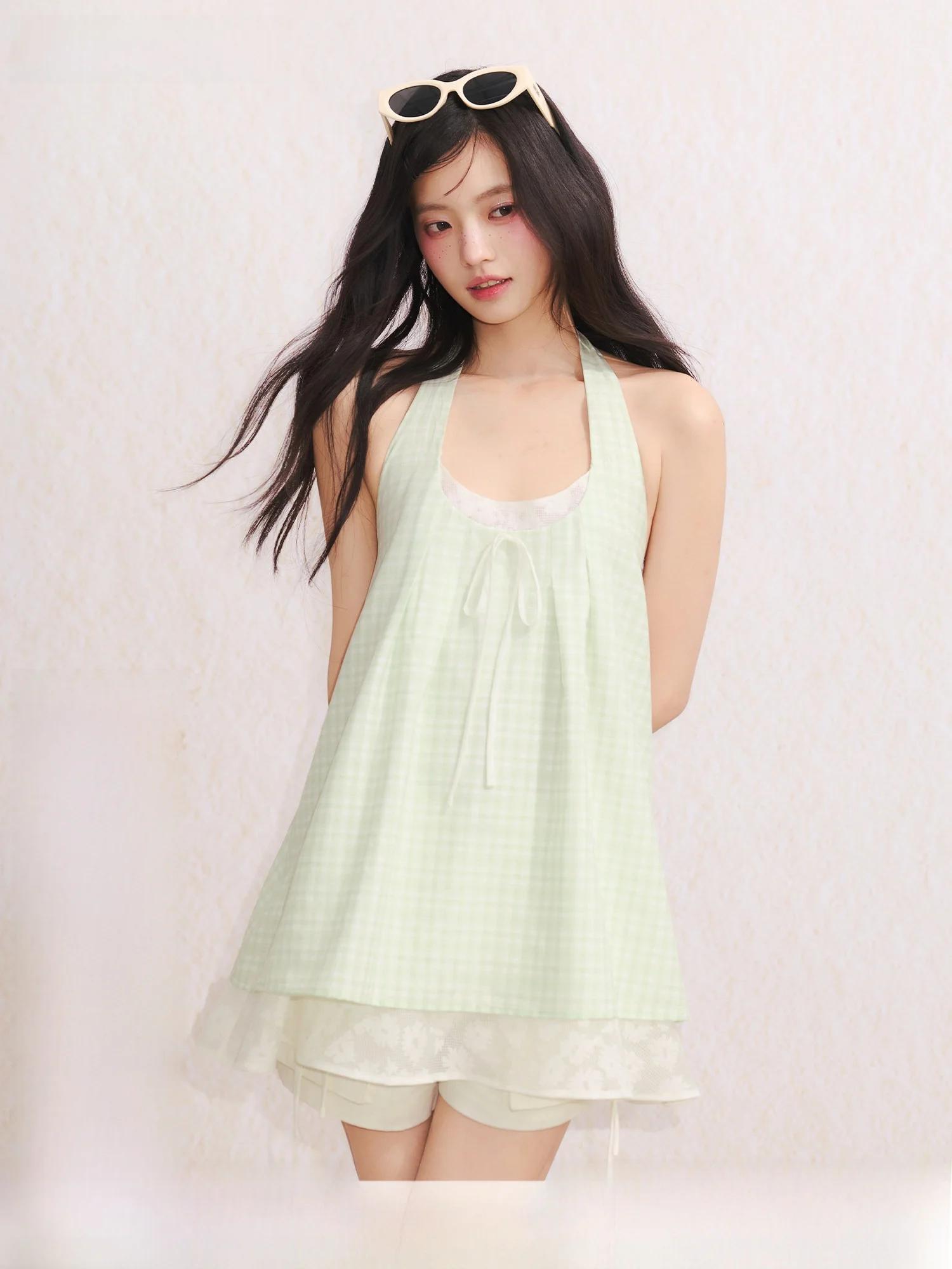 Sweet Summer Umoumo Printed Top with Bow Knot Slimming Neckline Fake Two-Piece Design Polyester Fiber Women's Vest Blouse
Sweet Summer Umoumo Printed Top with Bow Knot Slimming Neckline Fake Two-Piece Design Polyester Fiber Women's Vest Blouse