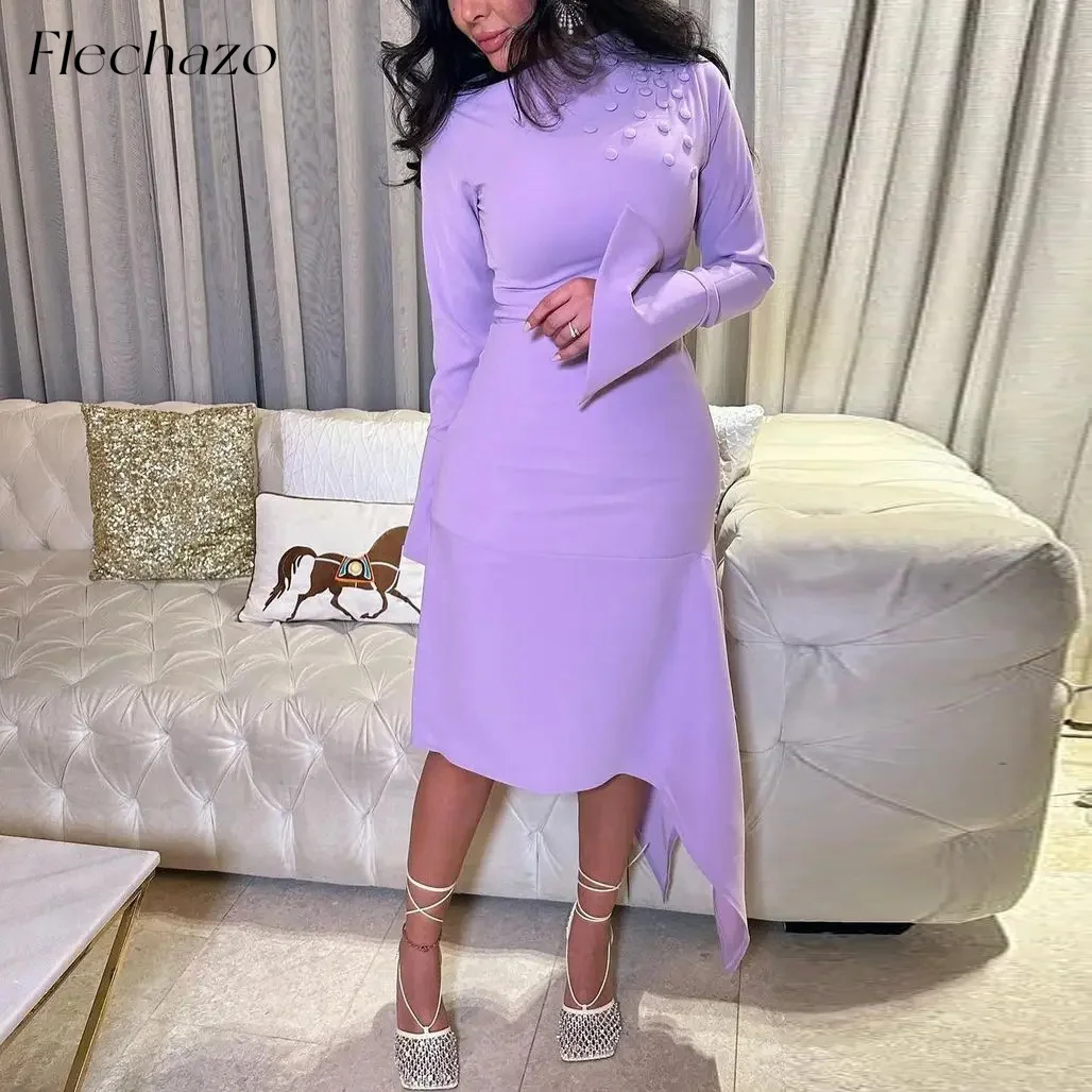 Flechazo Purple Satin Mermaid Prom Dresses With Buttons Long Sleeves Elegant Party Dress 2024 Dubai Arabia Vestidos De Noche
Flechazo Purple Satin Mermaid Prom Dresses With Buttons Long Sleeves Elegant Party Dress 2024 Dubai Arabia Vestidos De Noche