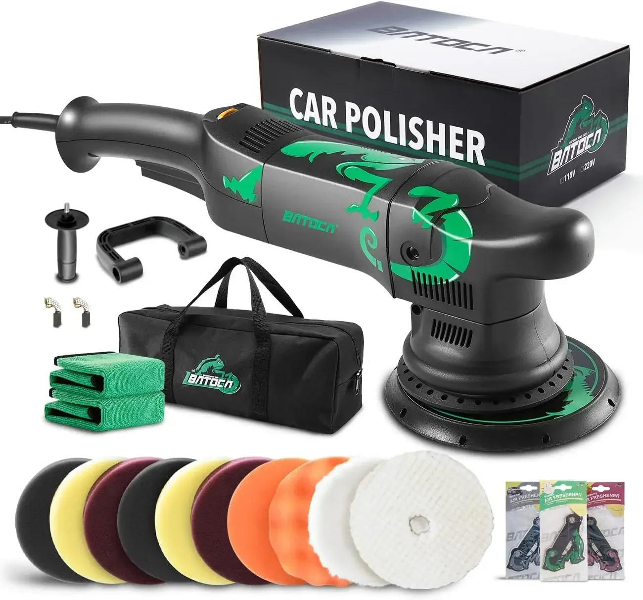 Dual Action Polisher Auto Buffers and Polishers da Buffer for Car Detailing 6 Inches and 700w Random Orbital 6 Variable Speed
Dual Action Polisher Auto Buffers and Polishers da Buffer for Car Detailing 6 Inches and 700w Random Orbital 6 Variable Speed