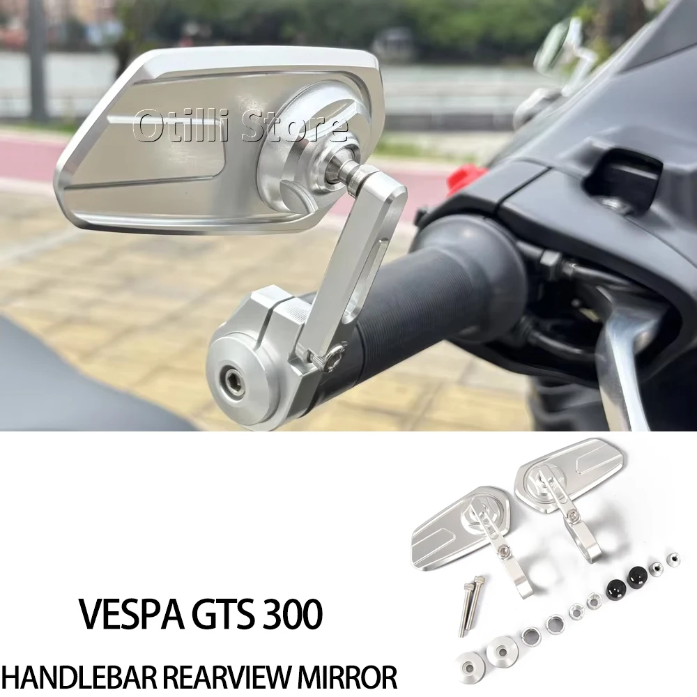 CNC Rearview Mirrors Blue Glass Scooter Bar End Handlebar Mirror Rear View Mirror For Vespa Sprint Primavera 150 GTV300 GTS 300
CNC Rearview Mirrors Blue Glass Scooter Bar End Handlebar Mirror Rear View Mirror For Vespa Sprint Primavera 150 GTV300 GTS 300