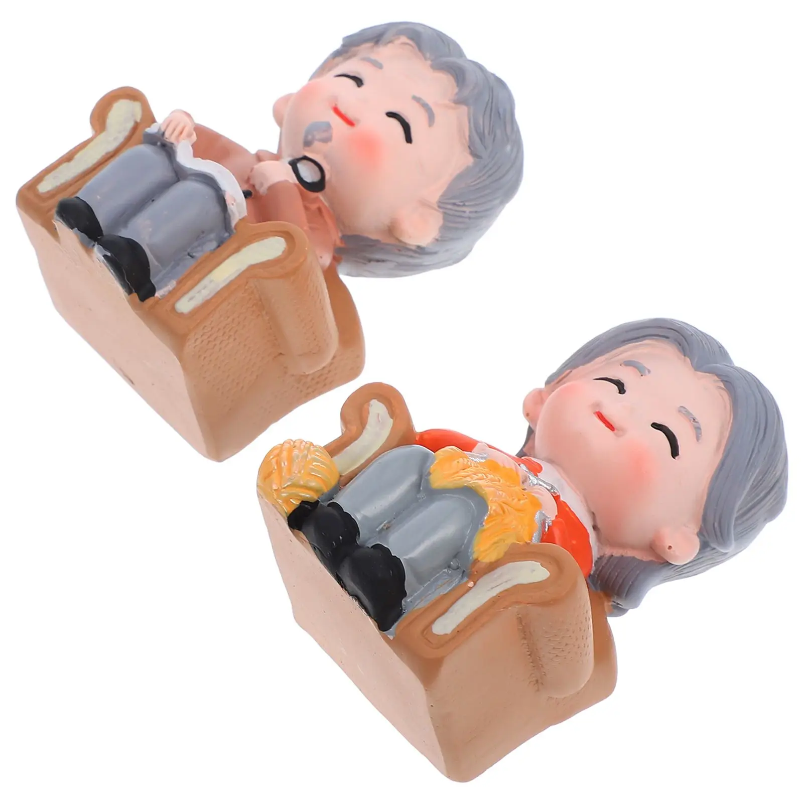 2pcs Resin Elderly Figurines Wedding Cake Decoration Elderly Couple Statue Miniature naments Birthday Accessories
2pcs Resin Elderly Figurines Wedding Cake Decoration Elderly Couple Statue Miniature naments Birthday Accessories