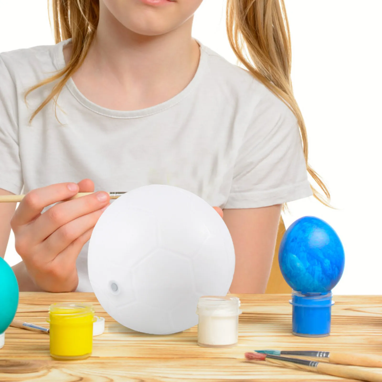 18 Cm Blank Graffiti Soccer Ball for Kids Pure White DIY Paintable Design Youth Training Practice Fun Creative Activity Game
18 Cm Blank Graffiti Soccer Ball for Kids Pure White DIY Paintable Design Youth Training Practice Fun Creative Activity Game