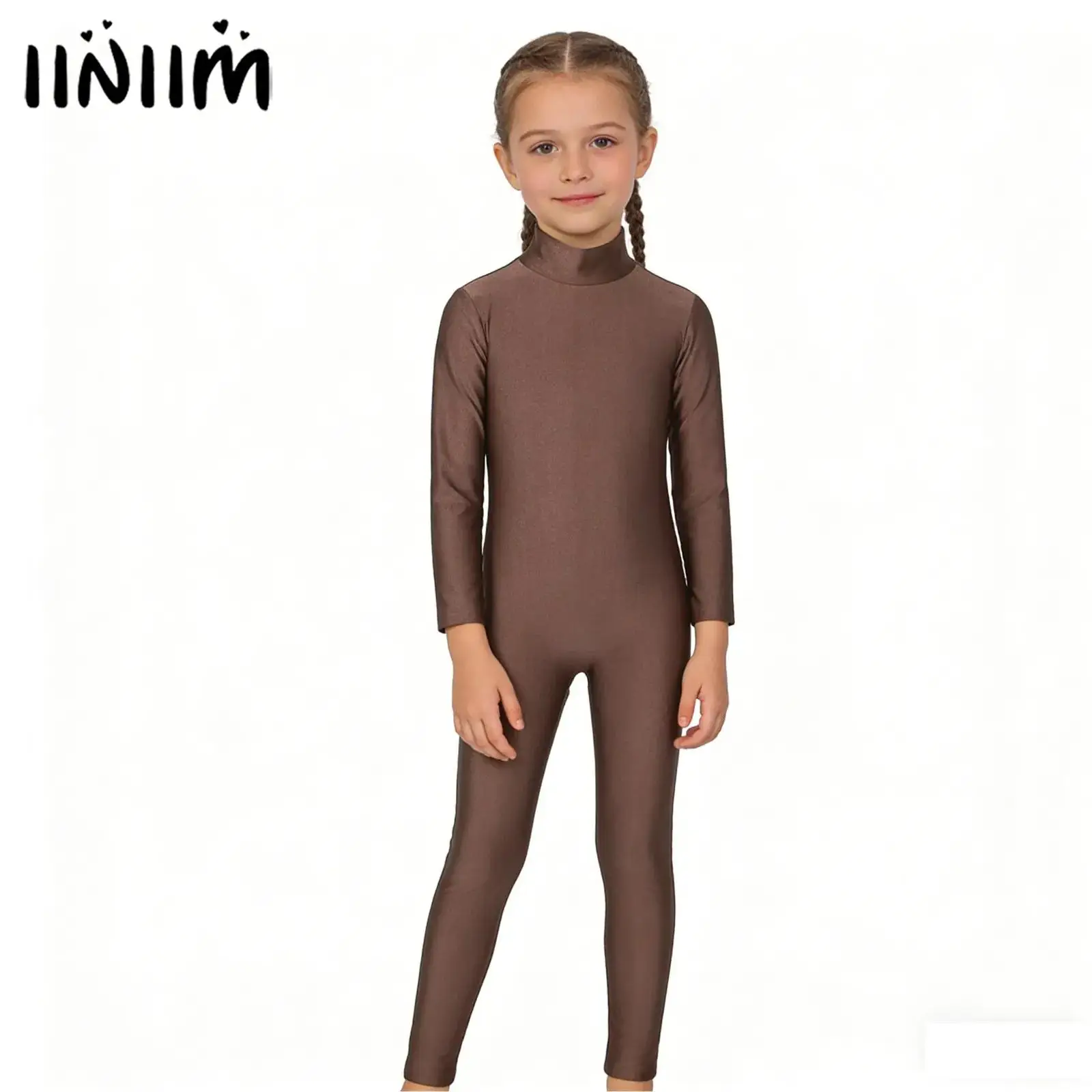 Детский гимнастический костюм-комбинезон для девочек с длинными рукавами на молнии, танцевальный костюм-зентай, эластичный костюм для выступлений с высоким воротником
Детский гимнастический костюм-комбинезон для девочек с длинными рукавами на молнии, танцевальный костюм-зентай, эластичный костюм для выступлений с высоким воротником