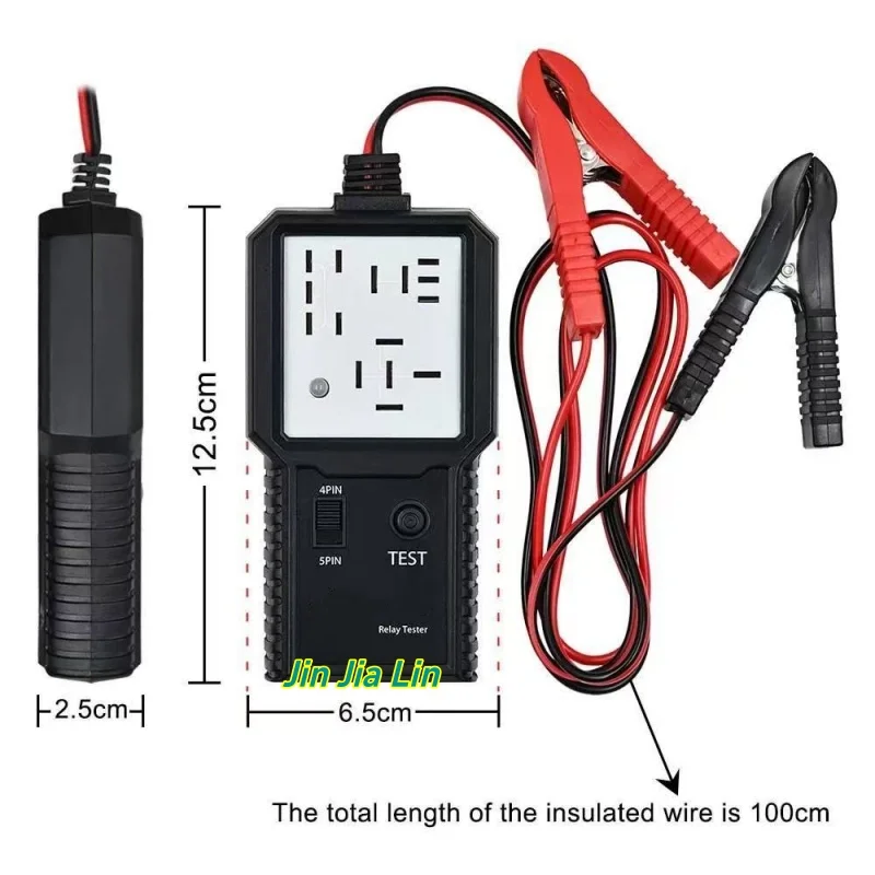12V 24V Car Relay Tester, 4 & 5 Pin Relay Analyzer for Automotive, Heavy Duty Truck Relay Testing Tool
12V 24V Car Relay Tester, 4 & 5 Pin Relay Analyzer for Automotive, Heavy Duty Truck Relay Testing Tool