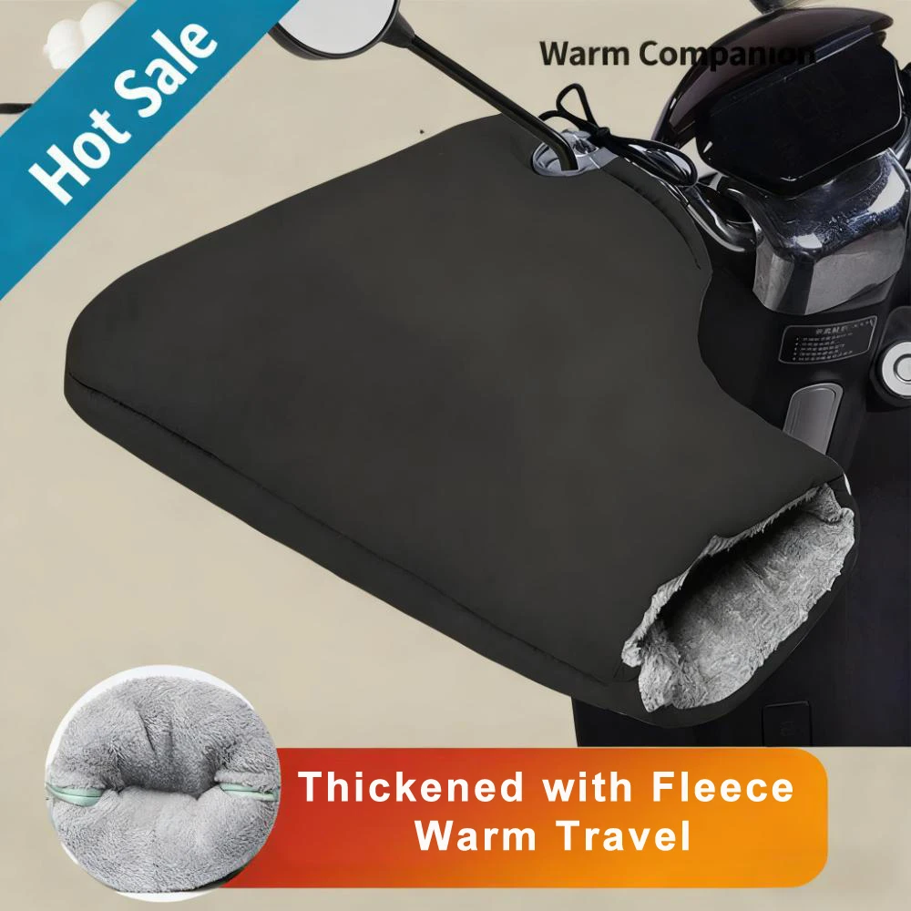 Add velvet to the windproof gloves Warm cotton gloves. Thickened waterproof motorcycle handlebars for electric bikes in winter
Add velvet to the windproof gloves Warm cotton gloves. Thickened waterproof motorcycle handlebars for electric bikes in winter