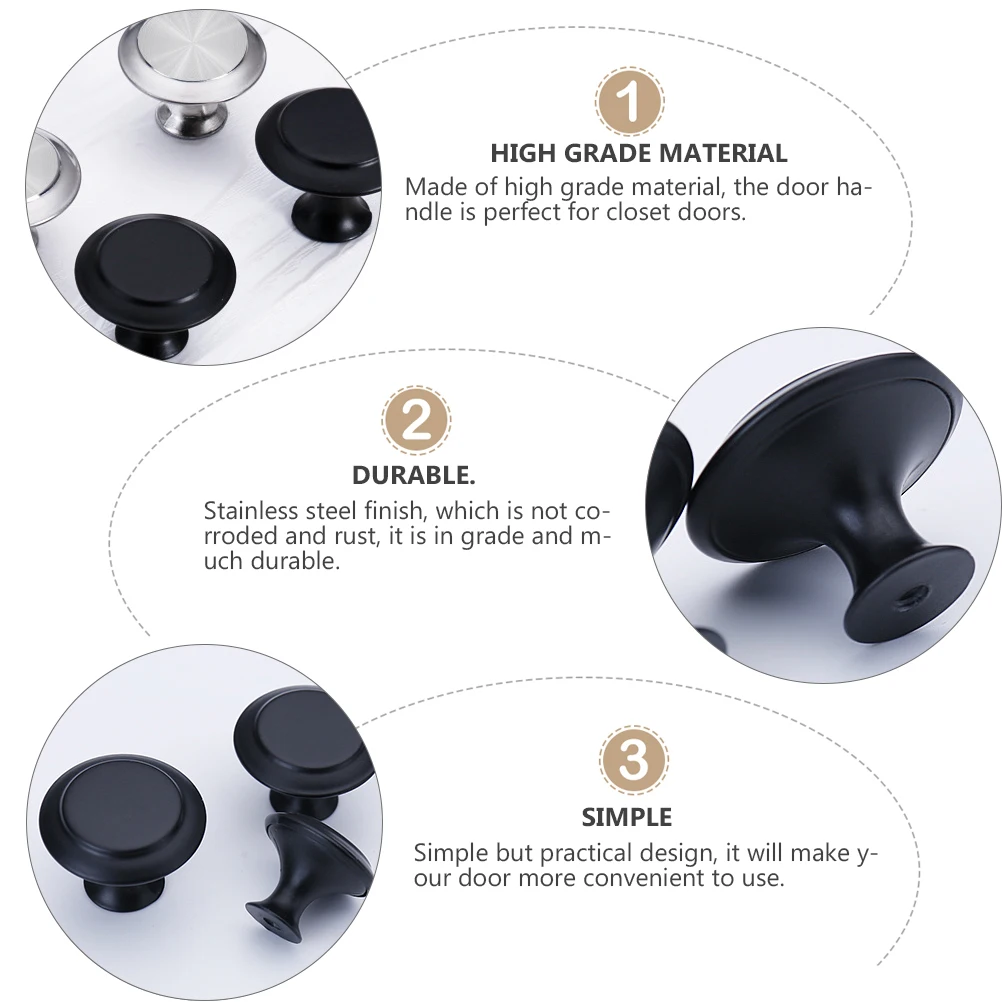 Single Hole Handle Round Knobs Mushrooms Shaped Drawer Closet Function Metal Steel Handles Home Door Supply Stainless Wardrobe
Single Hole Handle Round Knobs Mushrooms Shaped Drawer Closet Function Metal Steel Handles Home Door Supply Stainless Wardrobe