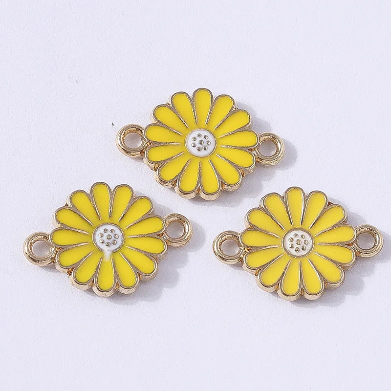 10pcs 17x12mm Cute Colorful Enamel Flower Charms Connectors for Jewelry Making DIY Necklaces Bracelets Handmade Crafts Supplies
10pcs 17x12mm Cute Colorful Enamel Flower Charms Connectors for Jewelry Making DIY Necklaces Bracelets Handmade Crafts Supplies
