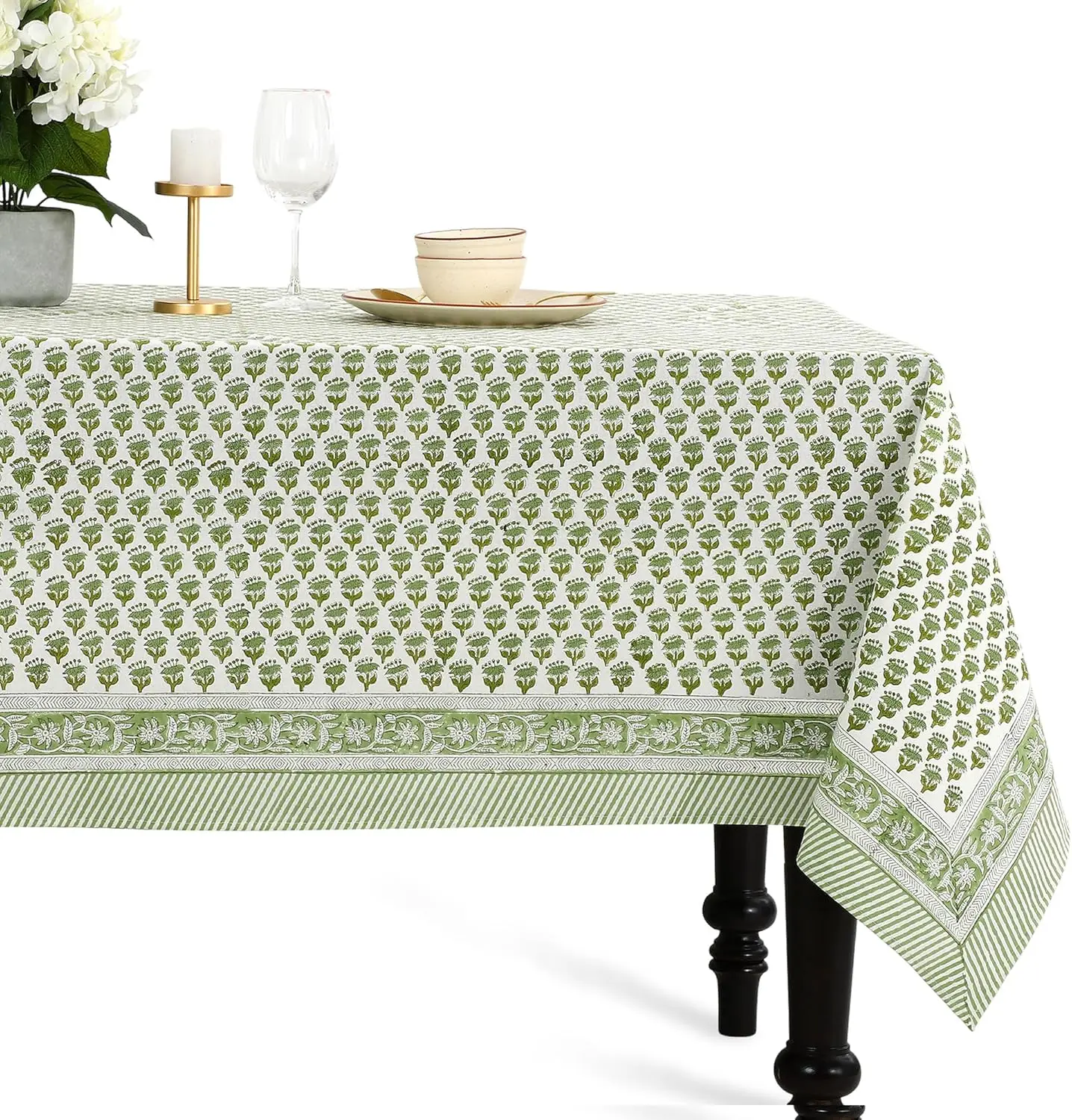 CPC Tablecloth 100% Cotton 60x90 Inch Indian Block Print Rectangle Table Cover, Washable Table Cloth for Weddings, Sprin
CPC Tablecloth 100% Cotton 60x90 Inch Indian Block Print Rectangle Table Cover, Washable Table Cloth for Weddings, Sprin