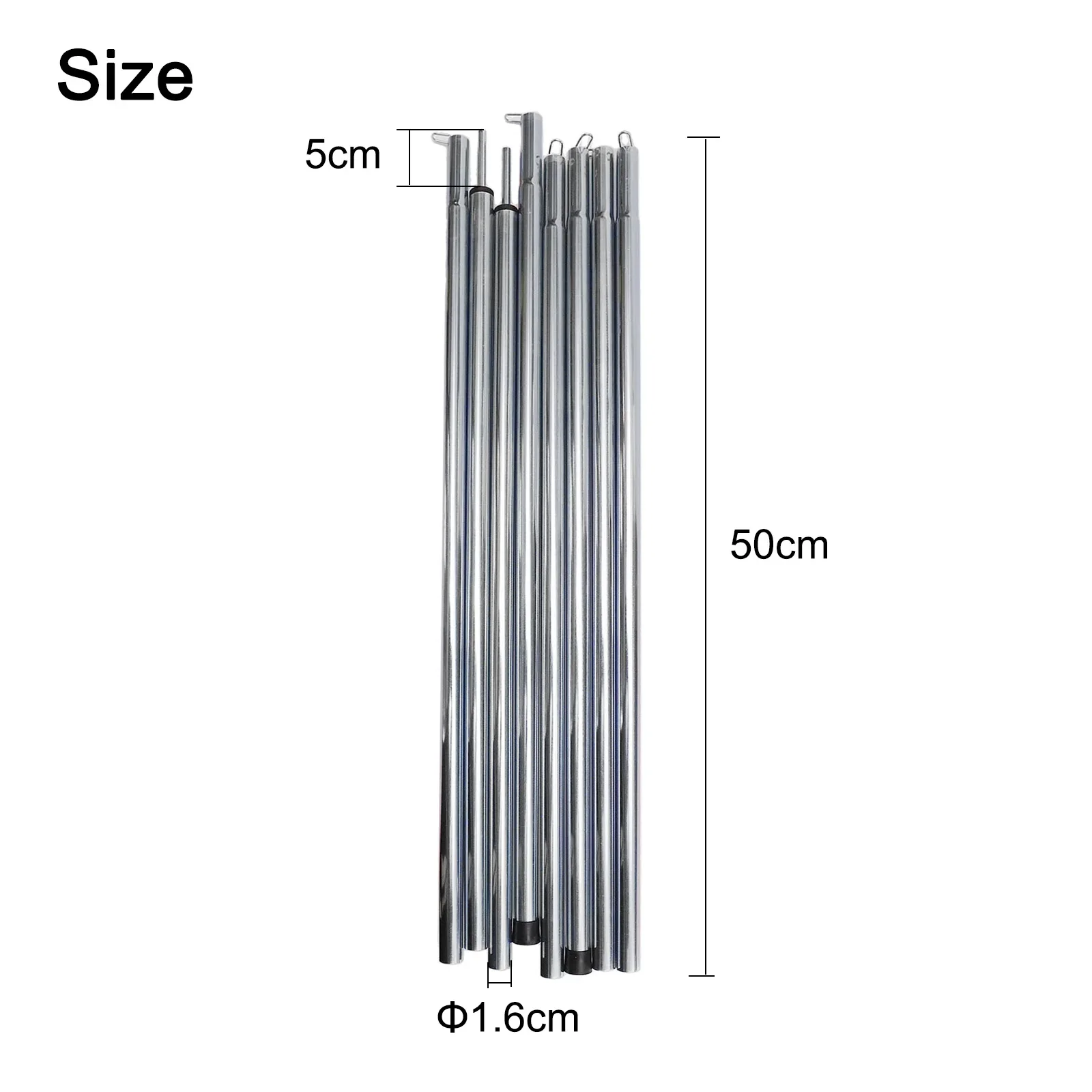 Portable Canopy Tarp Poles, 2PCS Sun Shelter Rods with Storage Bag, Adjustable Length, Sturdy Iron Construction
Portable Canopy Tarp Poles, 2PCS Sun Shelter Rods with Storage Bag, Adjustable Length, Sturdy Iron Construction