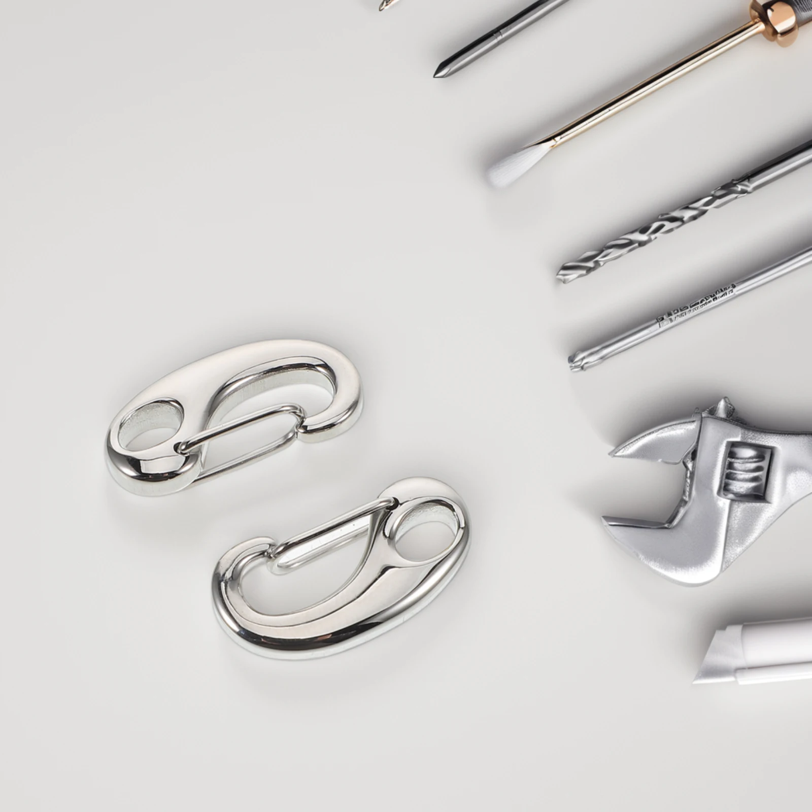 2pcs Stainless Steel Lobster Clasp D Ring Carabiner Clips for DIY Chains Keychains Pendant Accessories Portable Polished Finish
2pcs Stainless Steel Lobster Clasp D Ring Carabiner Clips for DIY Chains Keychains Pendant Accessories Portable Polished Finish