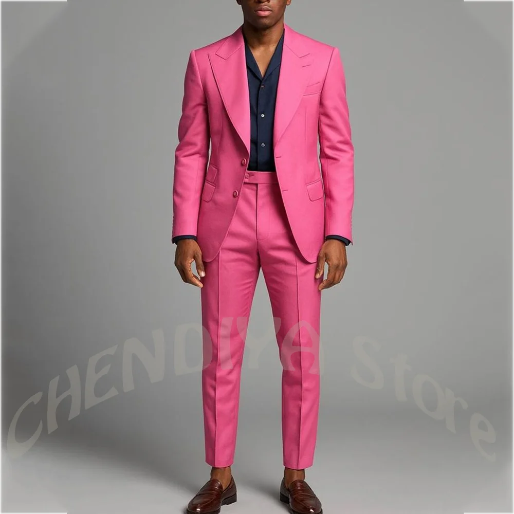 Stylish Peak Lapel Men Suit Two Piece Slim Fit Single Breasted Blazer Set Wedding Prom Evening Party Daily Office Casual Outfit
Stylish Peak Lapel Men Suit Two Piece Slim Fit Single Breasted Blazer Set Wedding Prom Evening Party Daily Office Casual Outfit