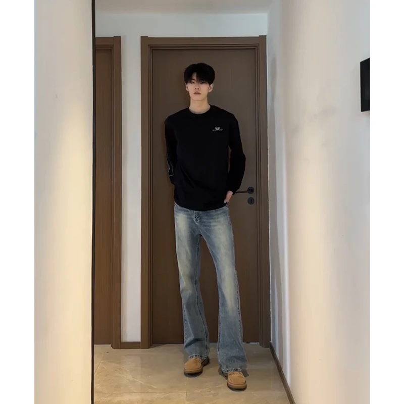 Blue Men's Spring Autumn Straight Leg Jeans High Waist Long Trousers Slimming Effect Fashionable Straight Cut Denim Jeans
Blue Men's Spring Autumn Straight Leg Jeans High Waist Long Trousers Slimming Effect Fashionable Straight Cut Denim Jeans