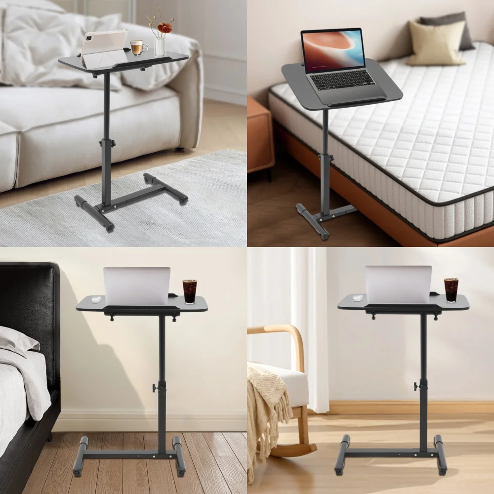 Computer DesksAdjustable Rolling Laptop Table for Bed Mobile Standing Desk Home Hospital Use
Computer DesksAdjustable Rolling Laptop Table for Bed Mobile Standing Desk Home Hospital Use