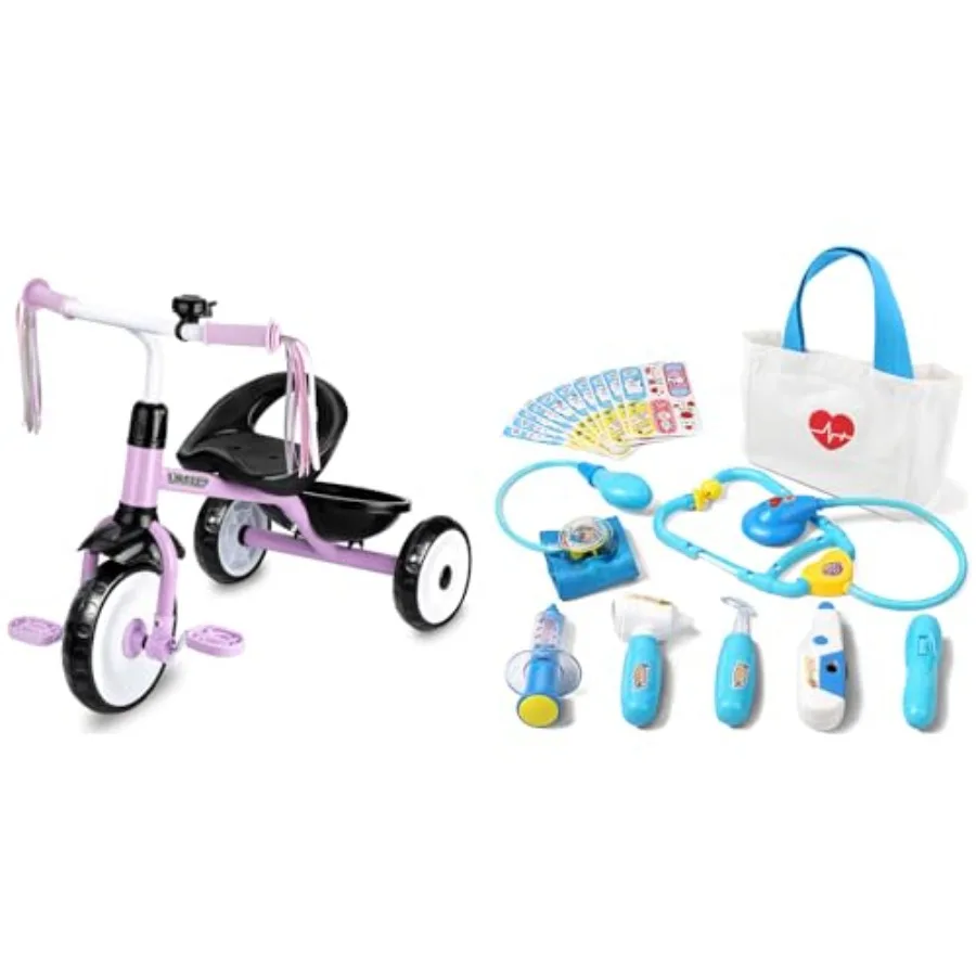 Toddler Tricycle and Doctor Kit for 2 3 4 5 Year Old Boys Girls Christmas Birthday Gift Red Plastic with Educational Play Featu
Toddler Tricycle and Doctor Kit for 2 3 4 5 Year Old Boys Girls Christmas Birthday Gift Red Plastic with Educational Play Featu