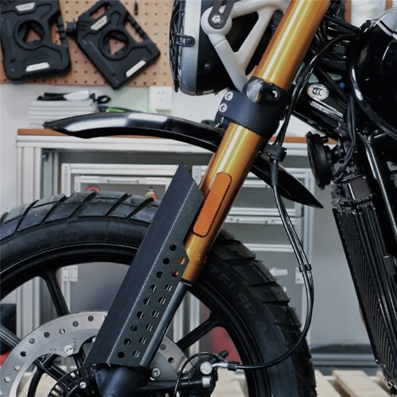 Lasting For Speed 400 Mudguard For Scrambler 400X Front High Mounted Fender Motorcycle Accessories Black 
Lasting For Speed 400 Mudguard For Scrambler 400X Front High Mounted Fender Motorcycle Accessories Black