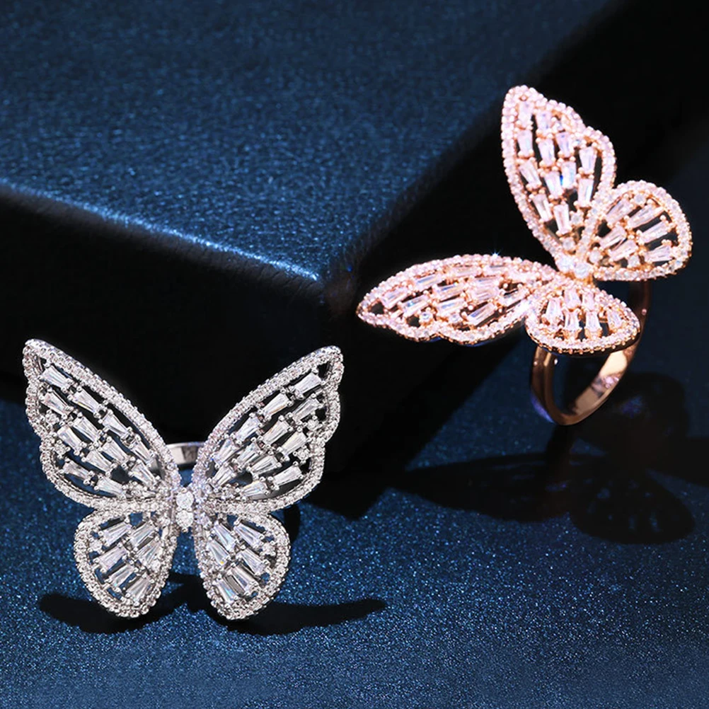 Luxury Zircon Wing Shape Ring For Women Silver Elegant Fashion Engagement Wedding Party Gift Her Wearable Ring Adorn Charming
Luxury Zircon Wing Shape Ring For Women Silver Elegant Fashion Engagement Wedding Party Gift Her Wearable Ring Adorn Charming