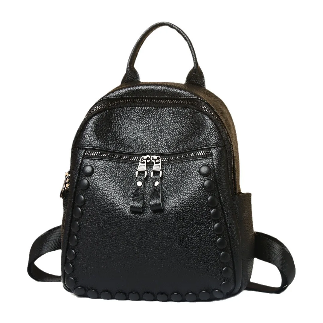 2024 New Fashion Genuine Leather Women Backpacks Luxury Brand Female Real Natural Leather Rivet Girl Student Casual Backpack
2024 New Fashion Genuine Leather Women Backpacks Luxury Brand Female Real Natural Leather Rivet Girl Student Casual Backpack